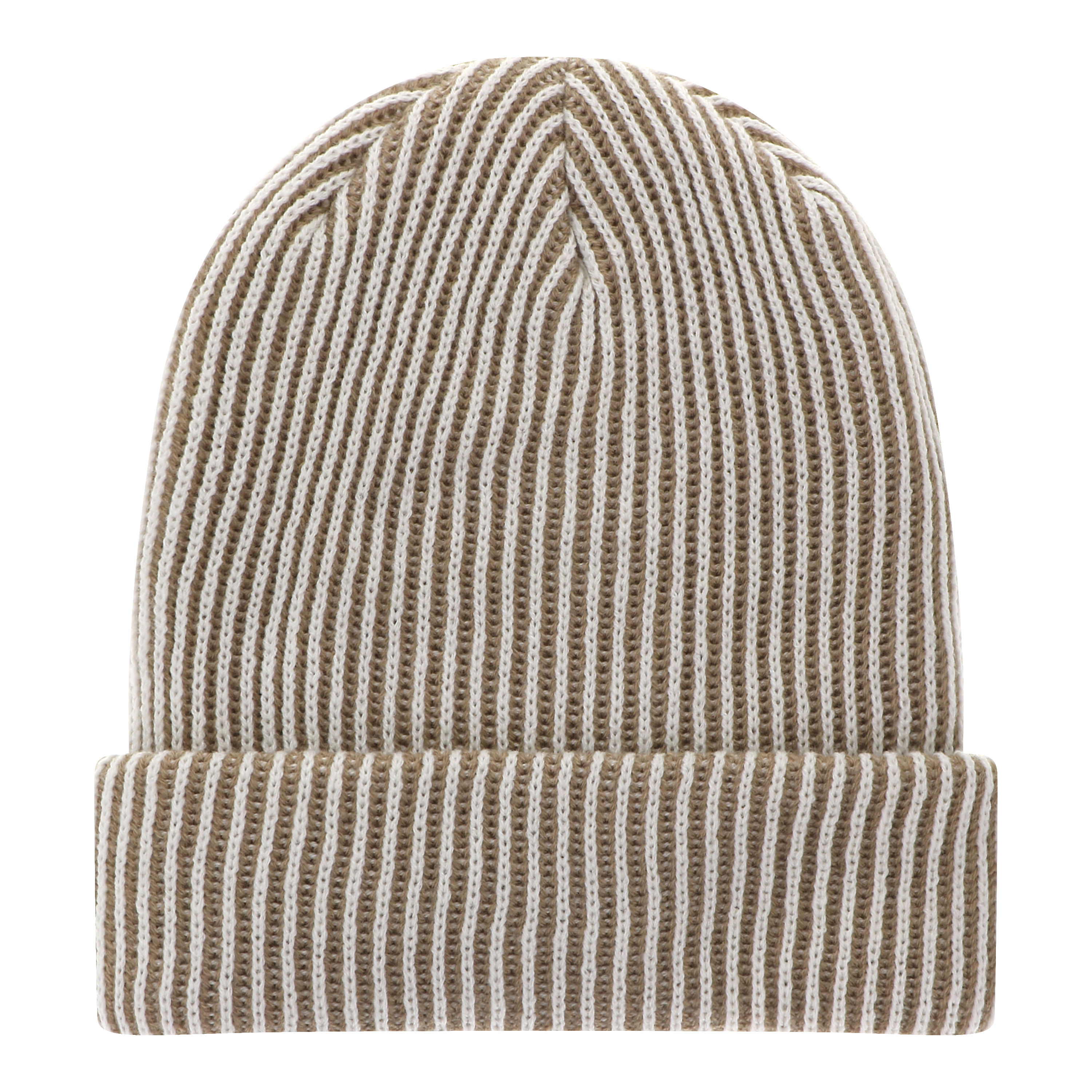 Frosty Pine Rib Cuff Beanie