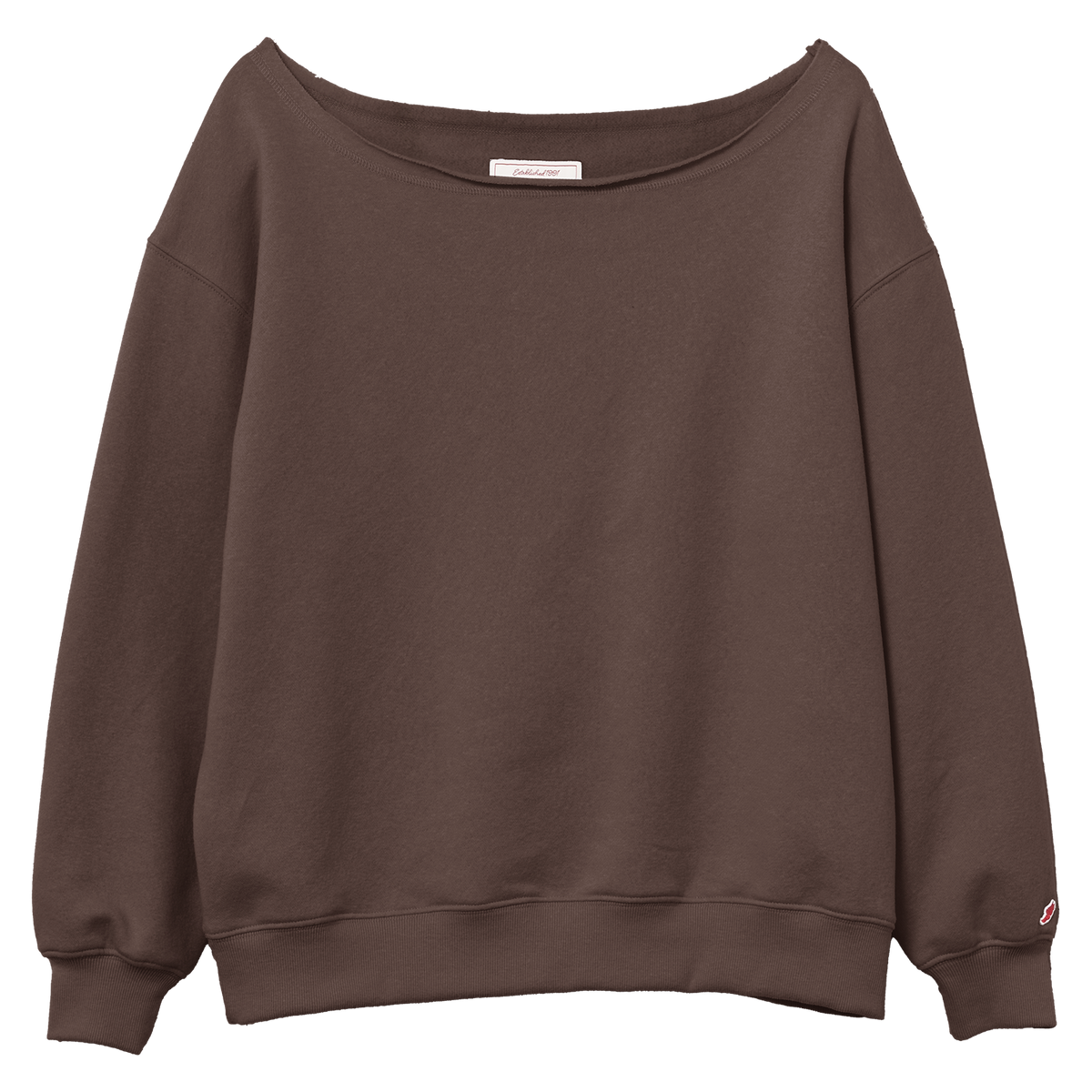 Reverse Fleece Tiffany Off Shoulder