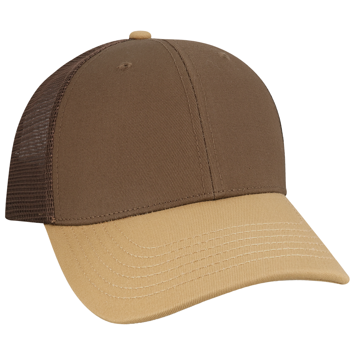 Structured 6 Panel Adj Trucker Hat