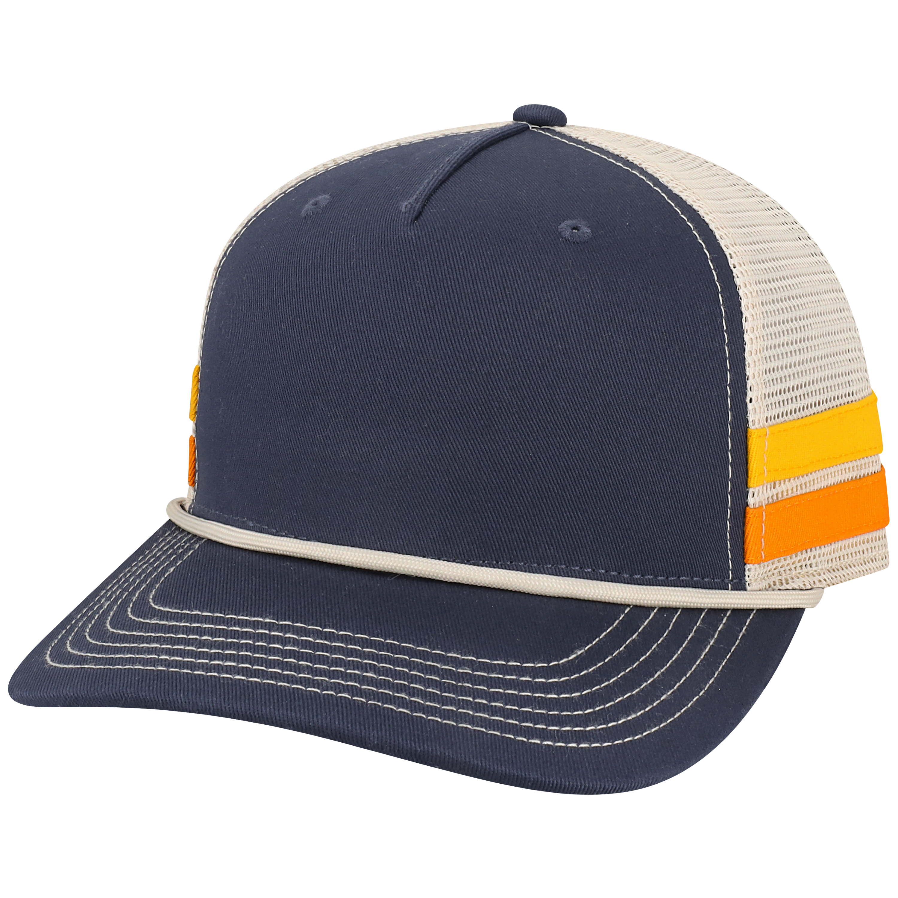 Bar 5 Panel Adj Trucker Hat