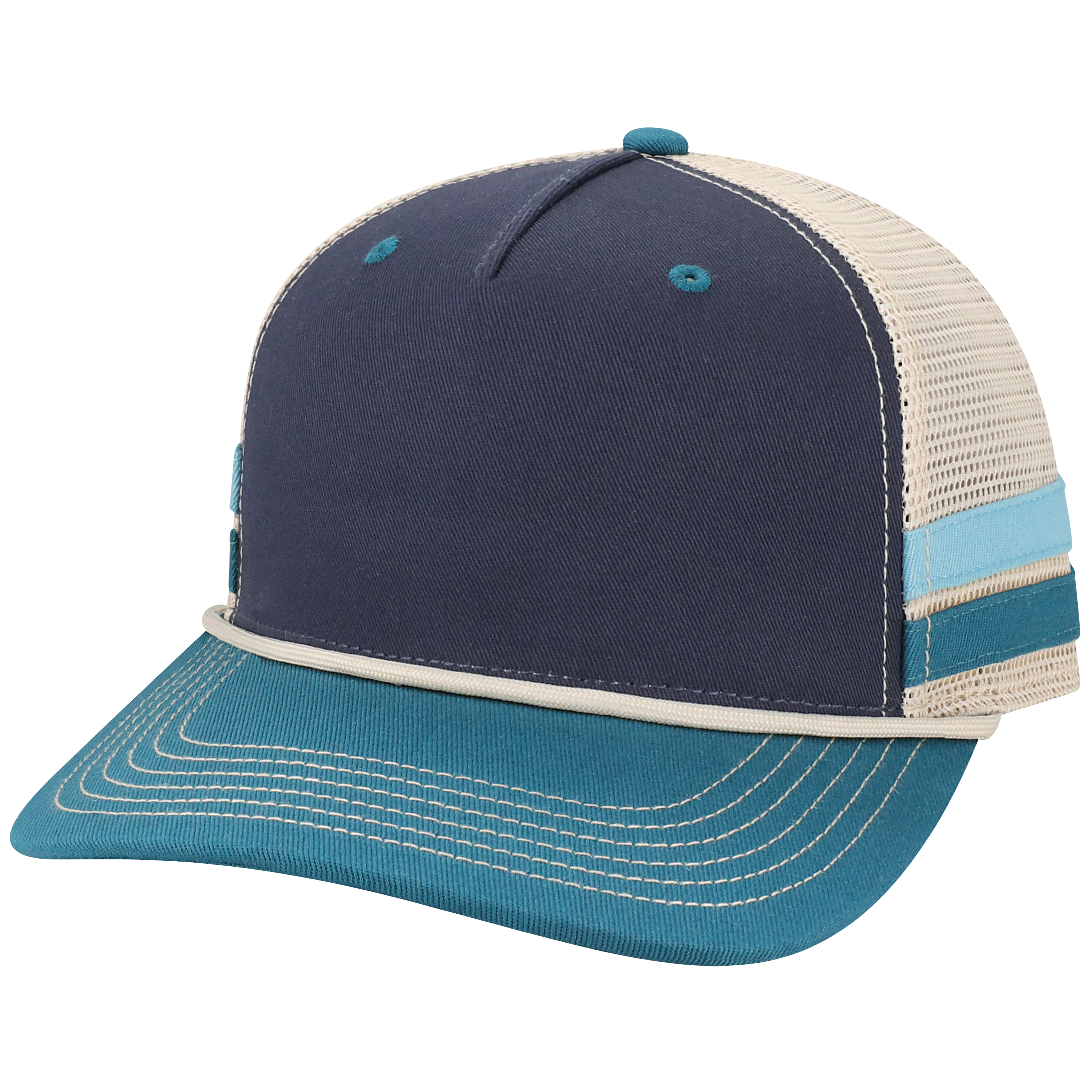 Bar 5 Panel Adj Trucker Hat