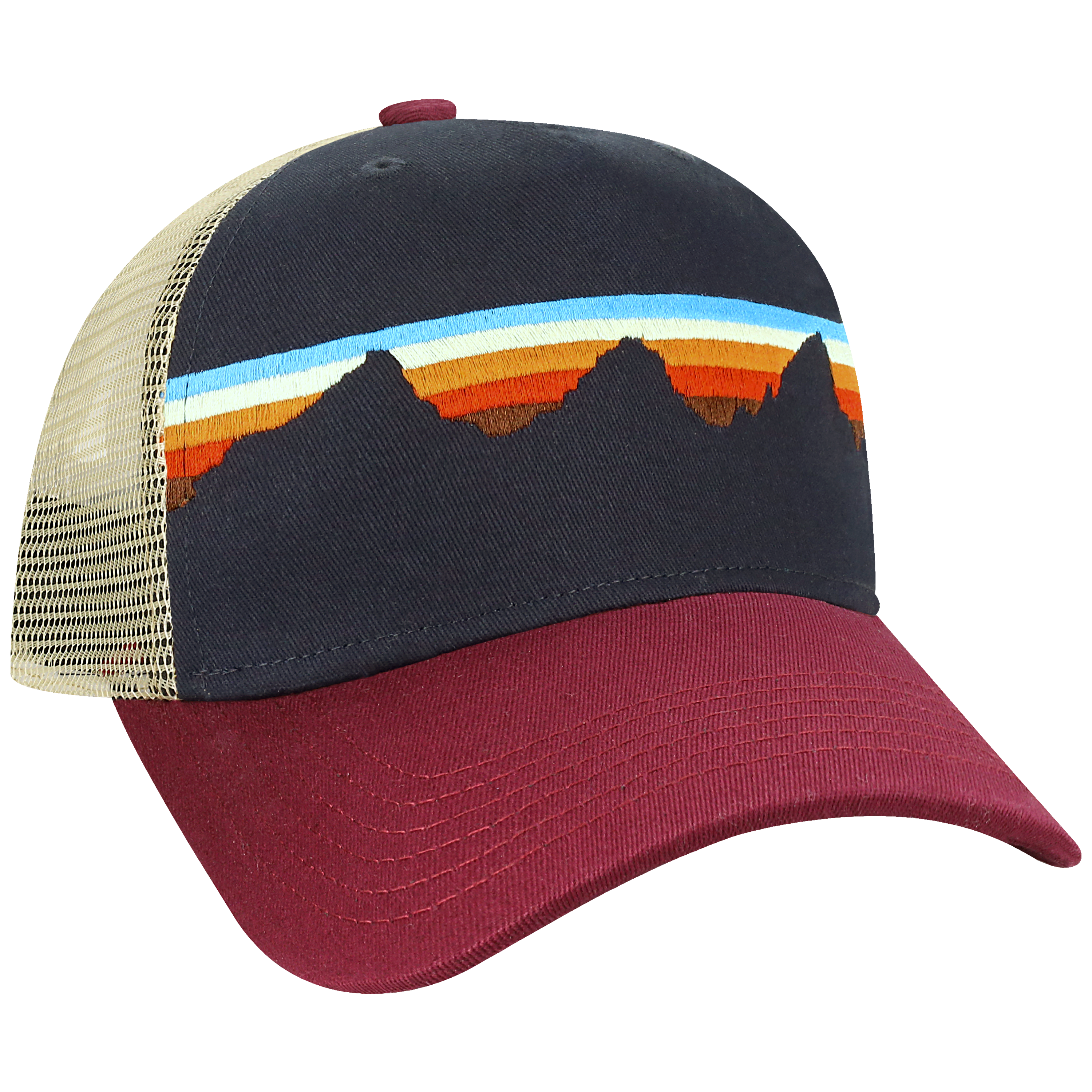Structured 5 Panel Adj Trucker Hat