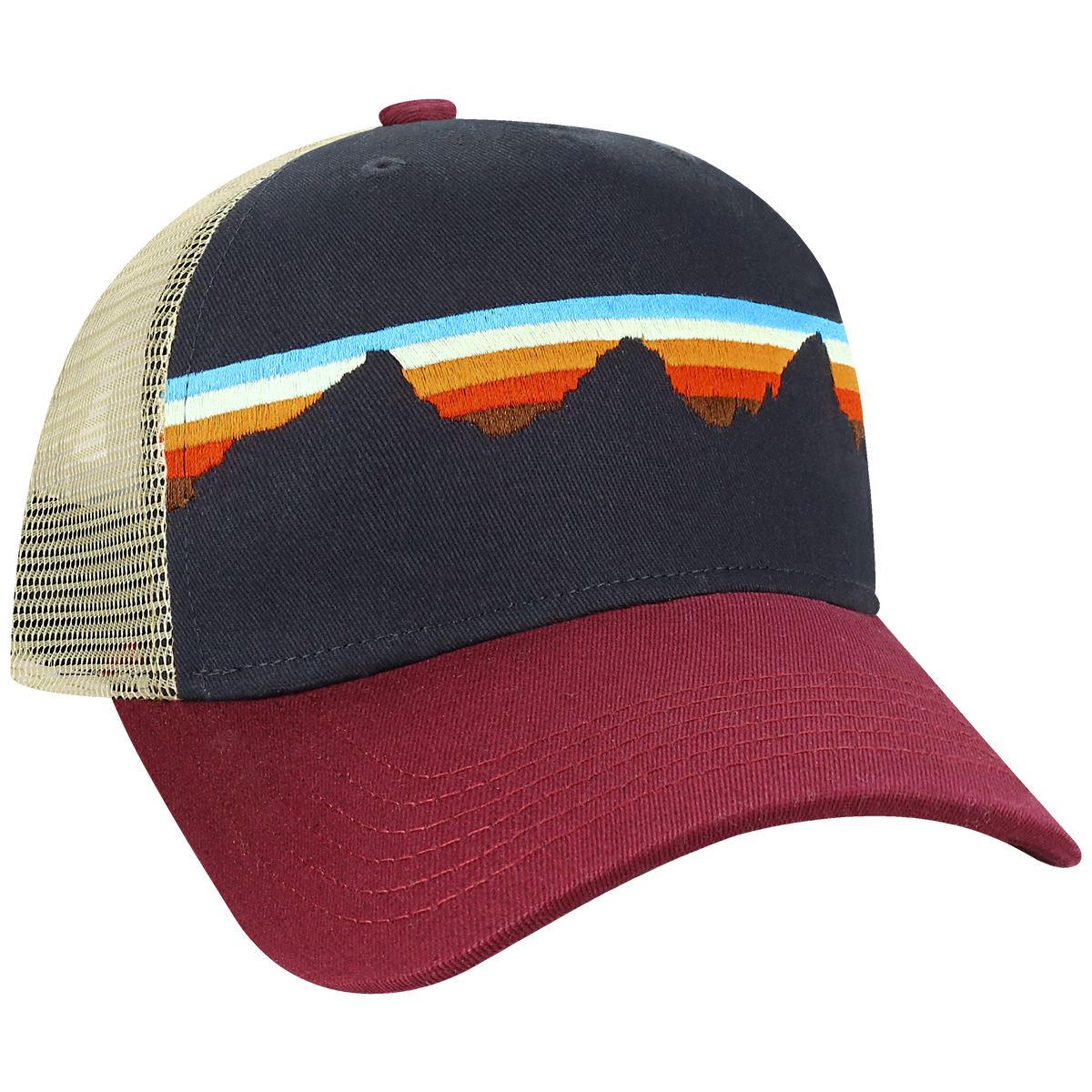 Structured 5 Panel Adj Trucker Hat