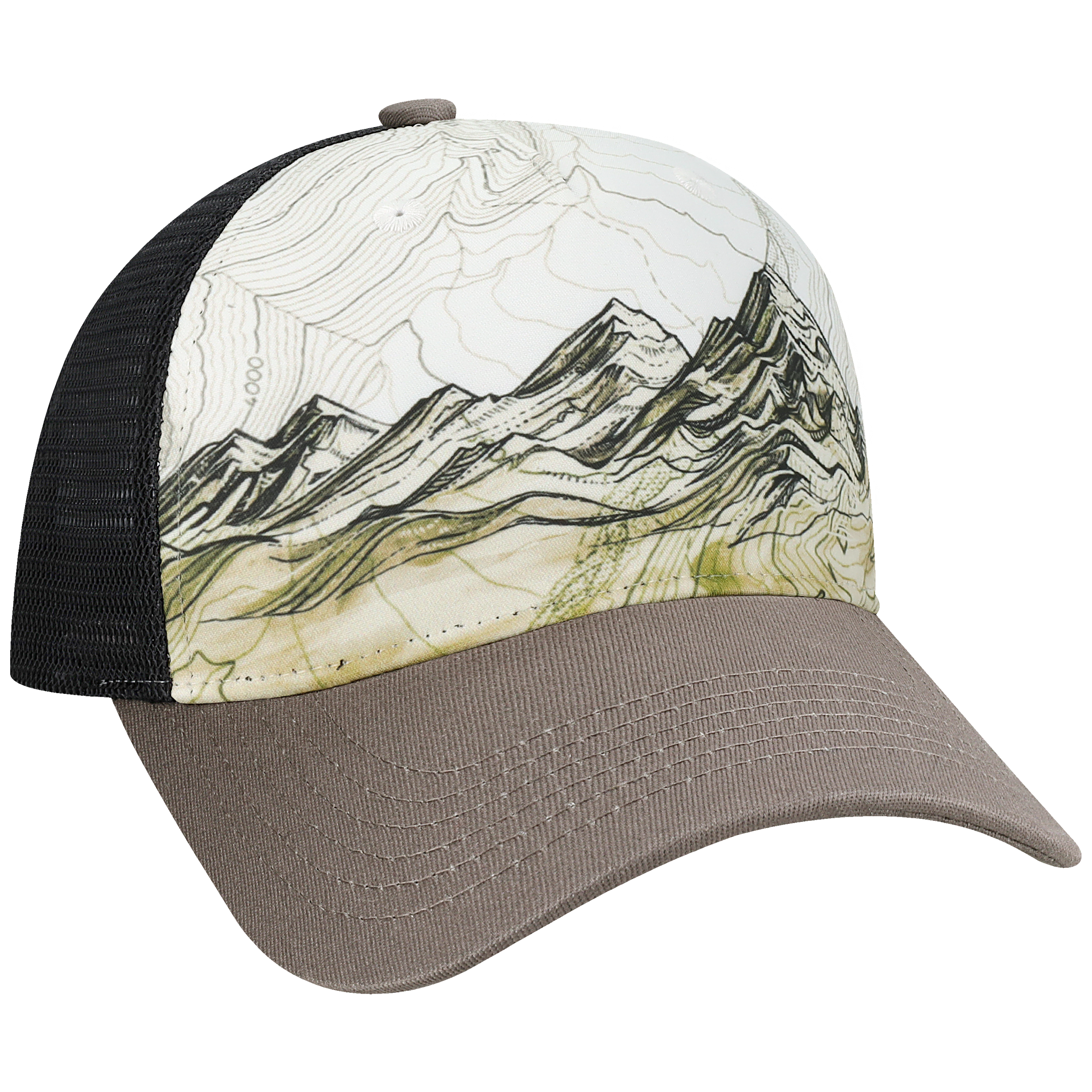 Structured 5 Panel Adj Trucker Hat