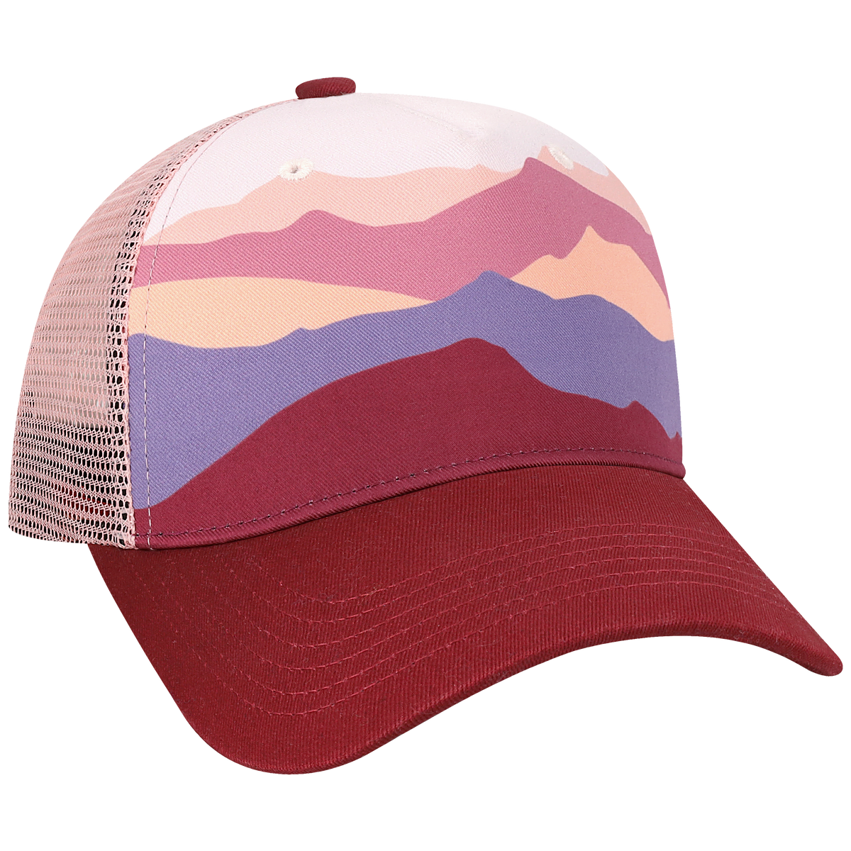 Structured 5 Panel Adj Trucker Hat
