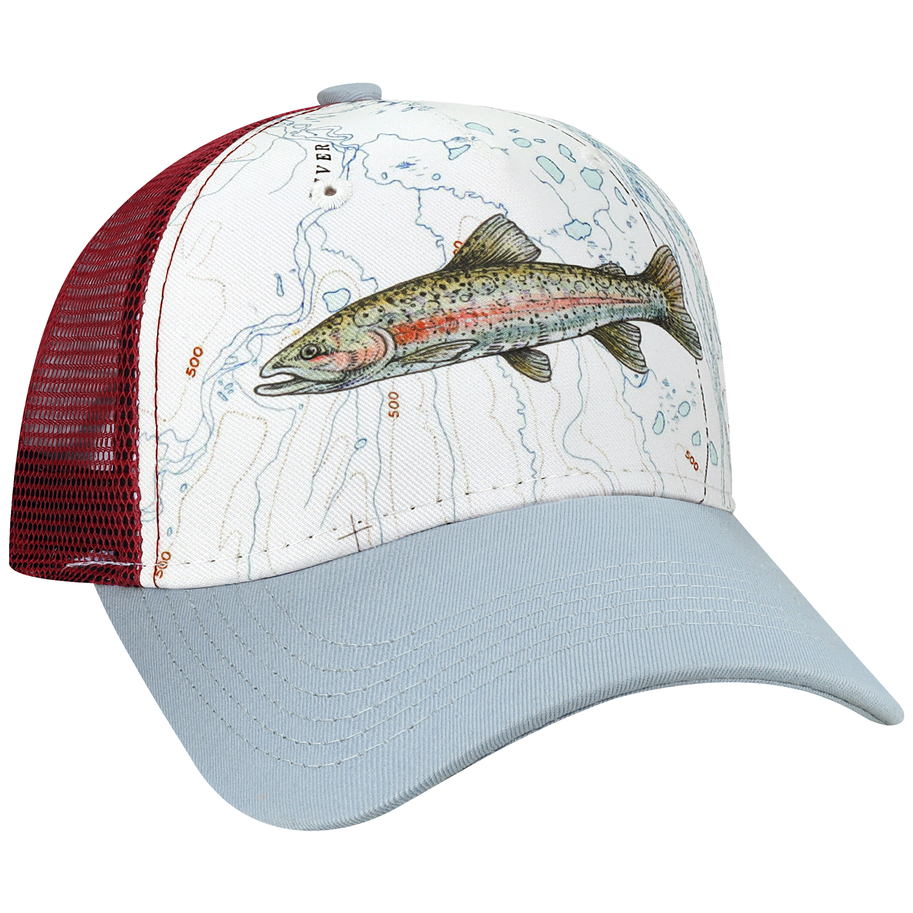 Structured 5 Panel Adj Trucker Hat