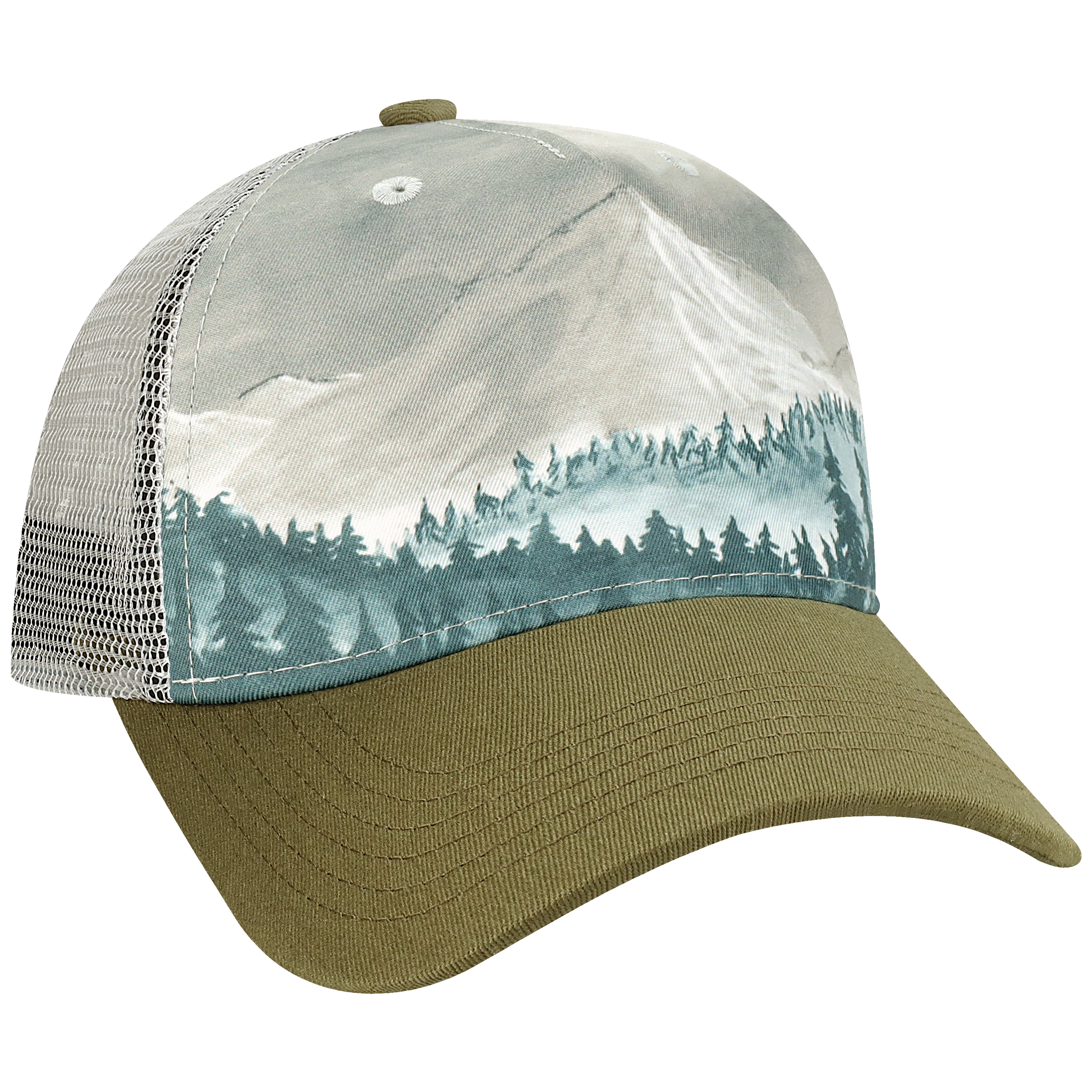 Structured 5 Panel Adj Trucker Hat