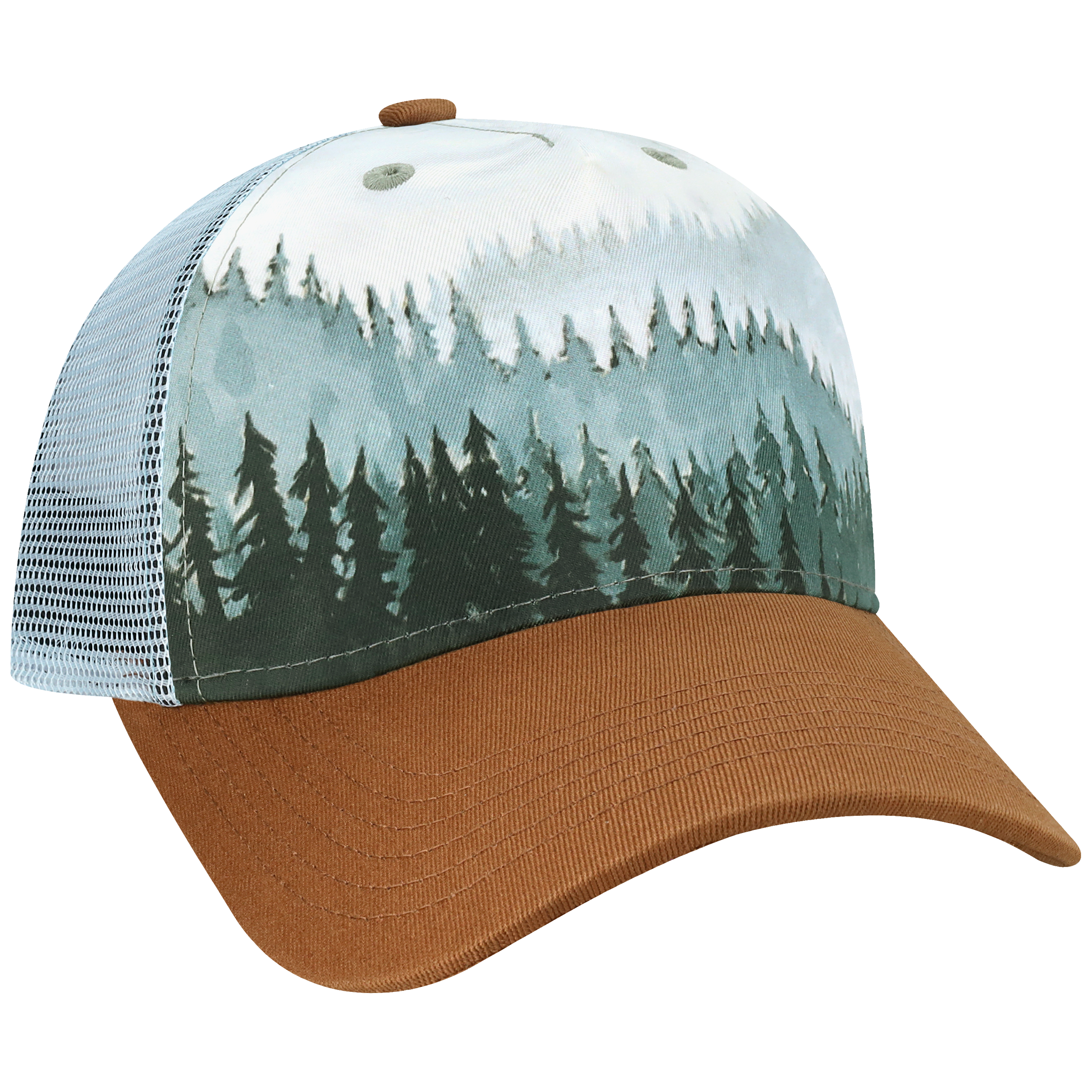 Structured 5 Panel Adj Trucker Hat