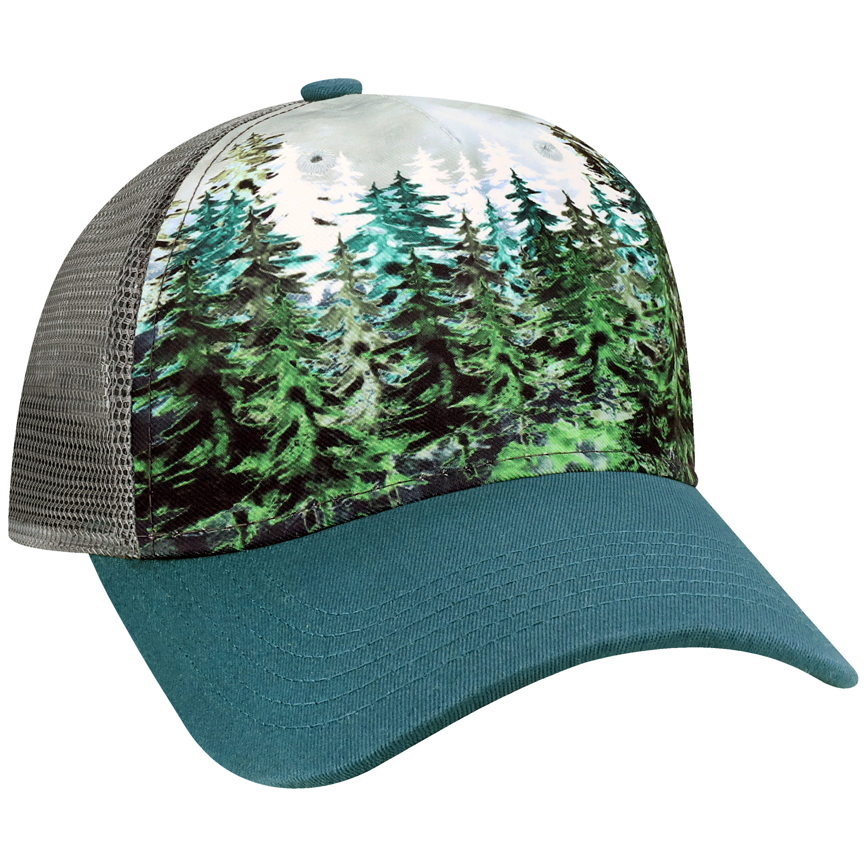 Structured 5 Panel Adj Trucker Hat