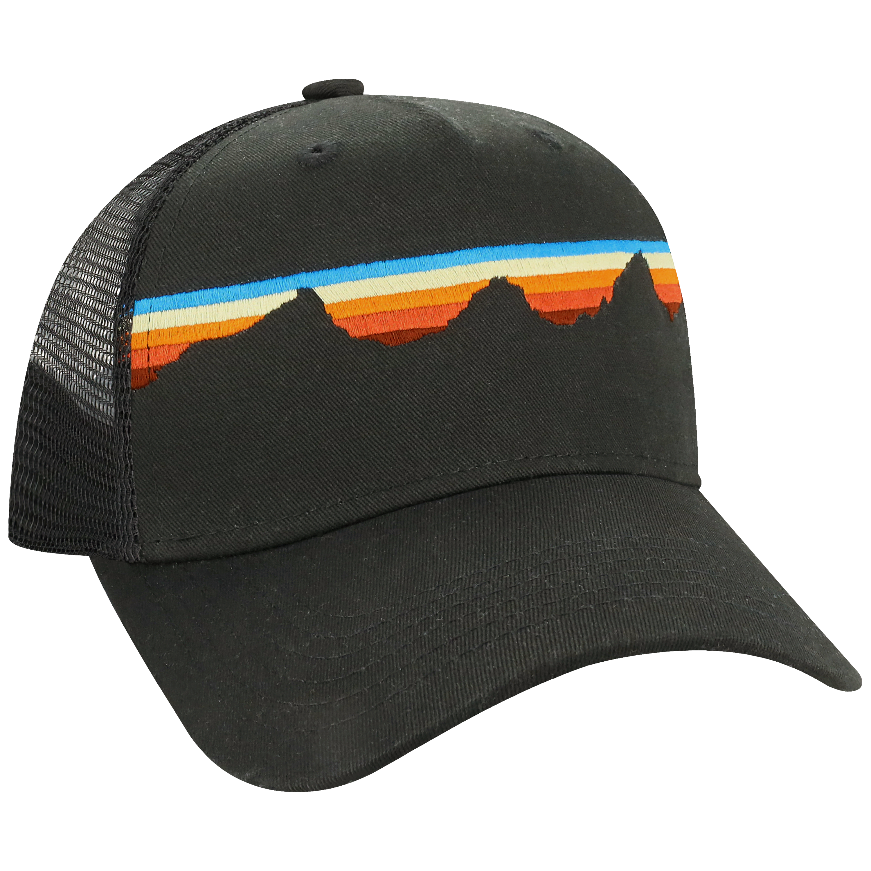 Structured 5 Panel Adj Trucker Hat