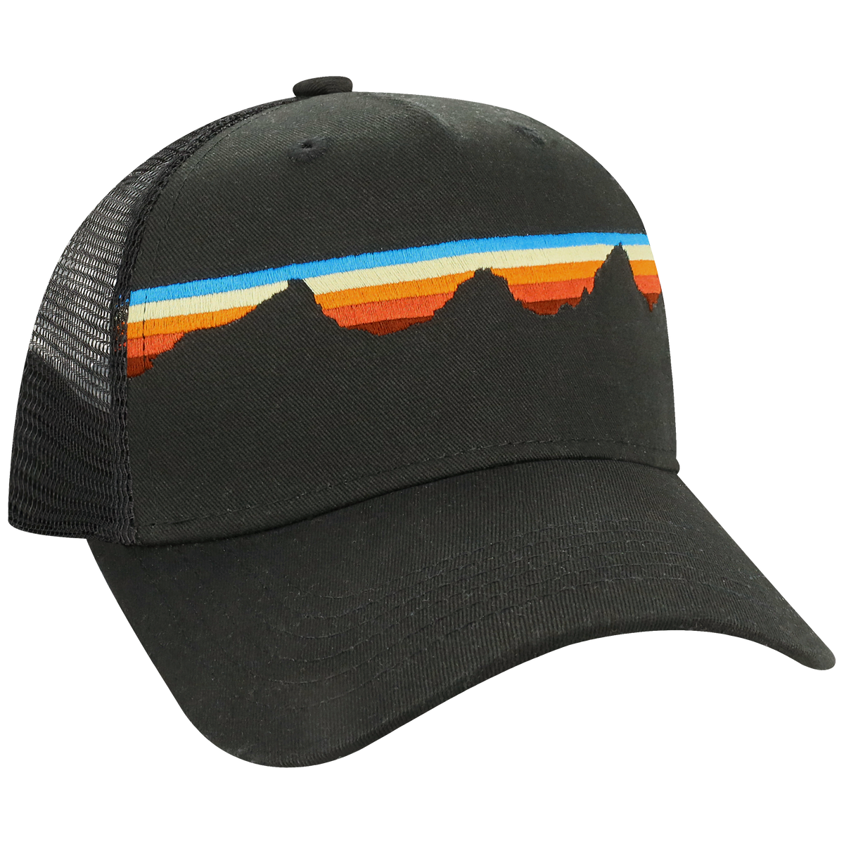 Structured 5 Panel Adj Trucker Hat