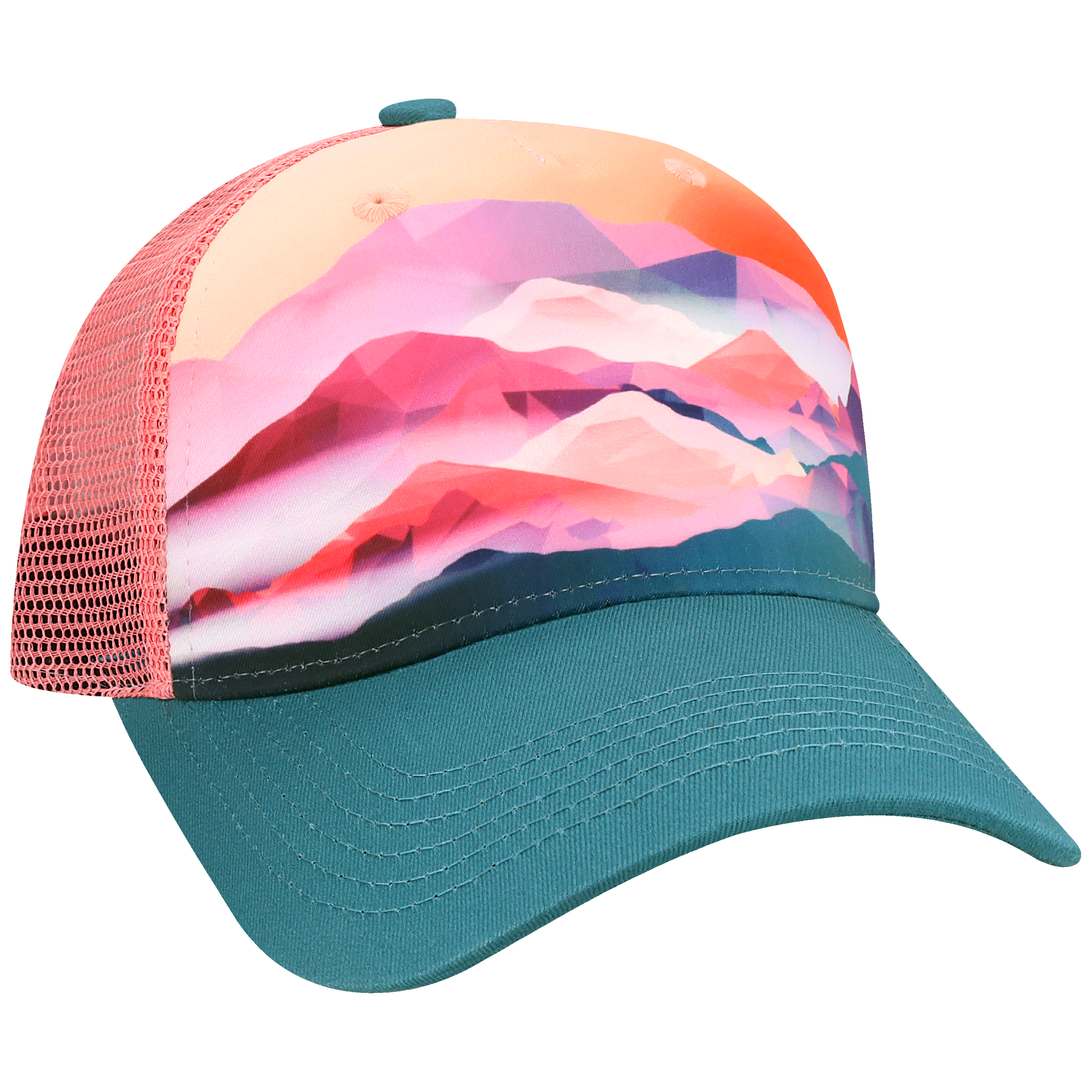 Structured 5 Panel Adj Trucker Hat