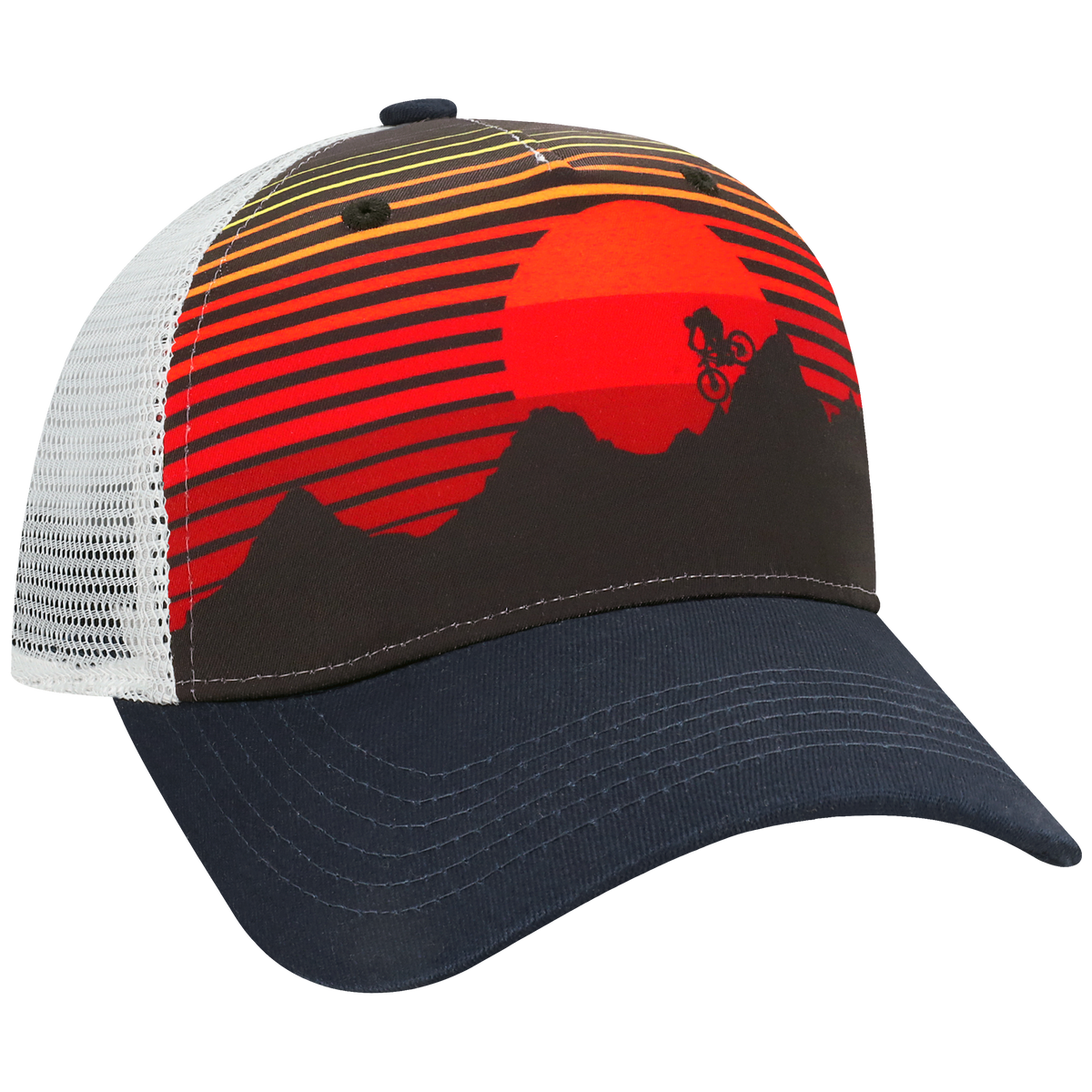 Structured 5 Panel Adj Trucker Hat