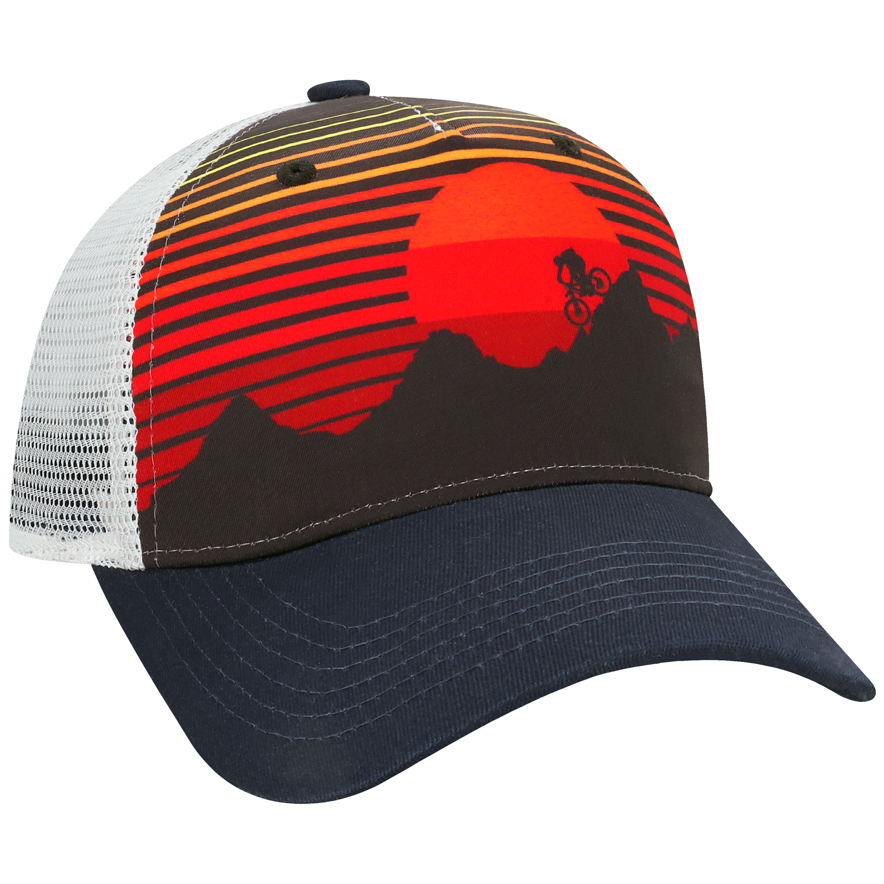 Structured 5 Panel Adj Trucker Hat