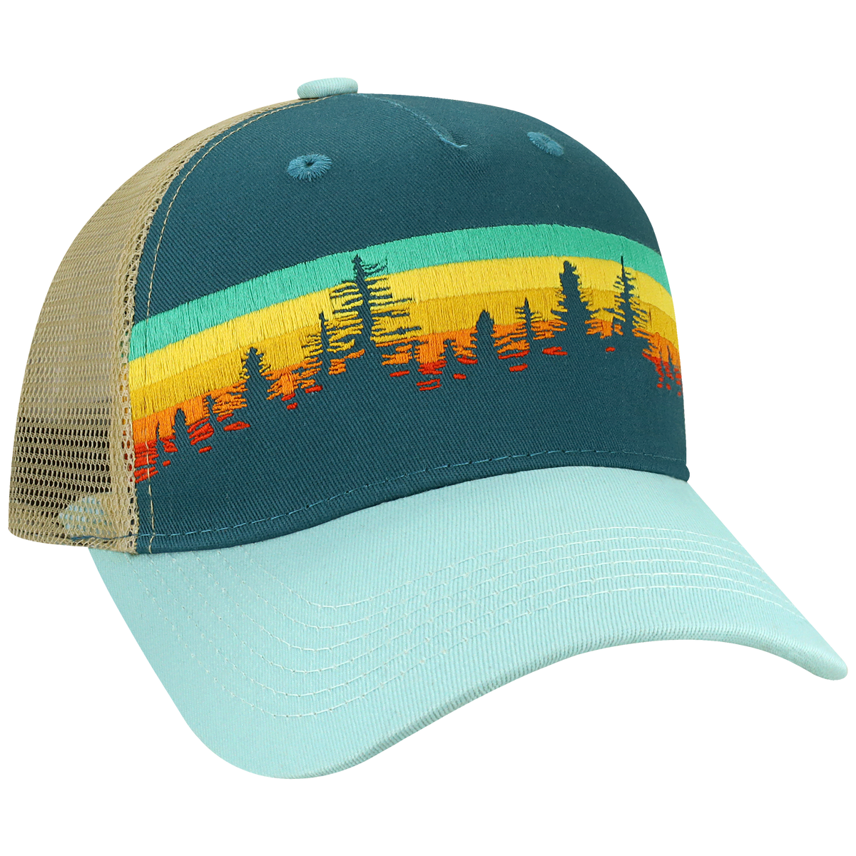 Structured 5 Panel Adj Trucker Hat