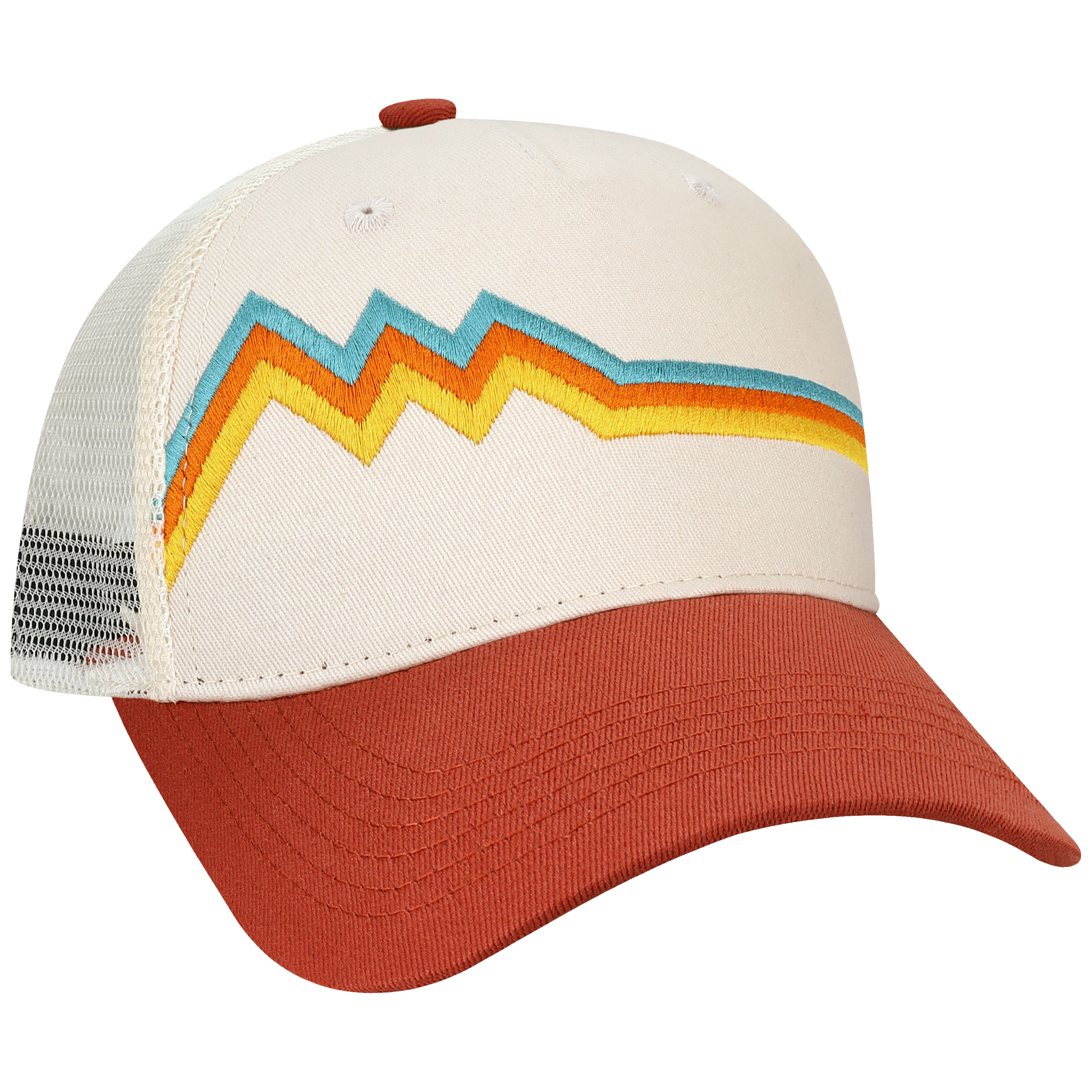 Structured 5 Panel Adj Trucker Hat