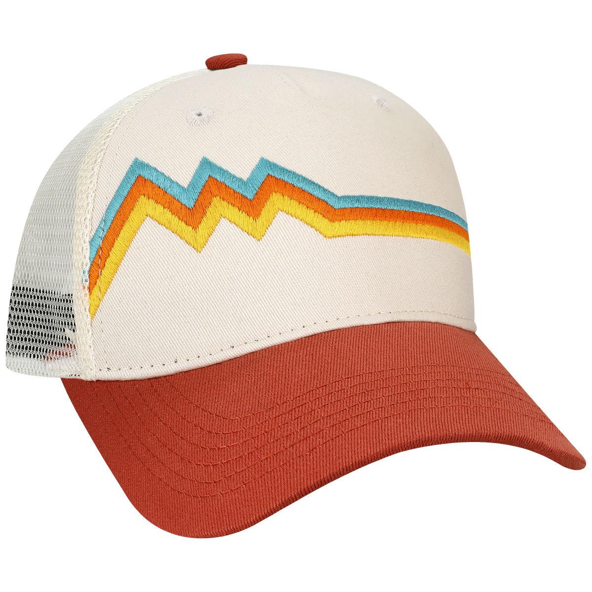 Structured 5 Panel Adj Trucker Hat