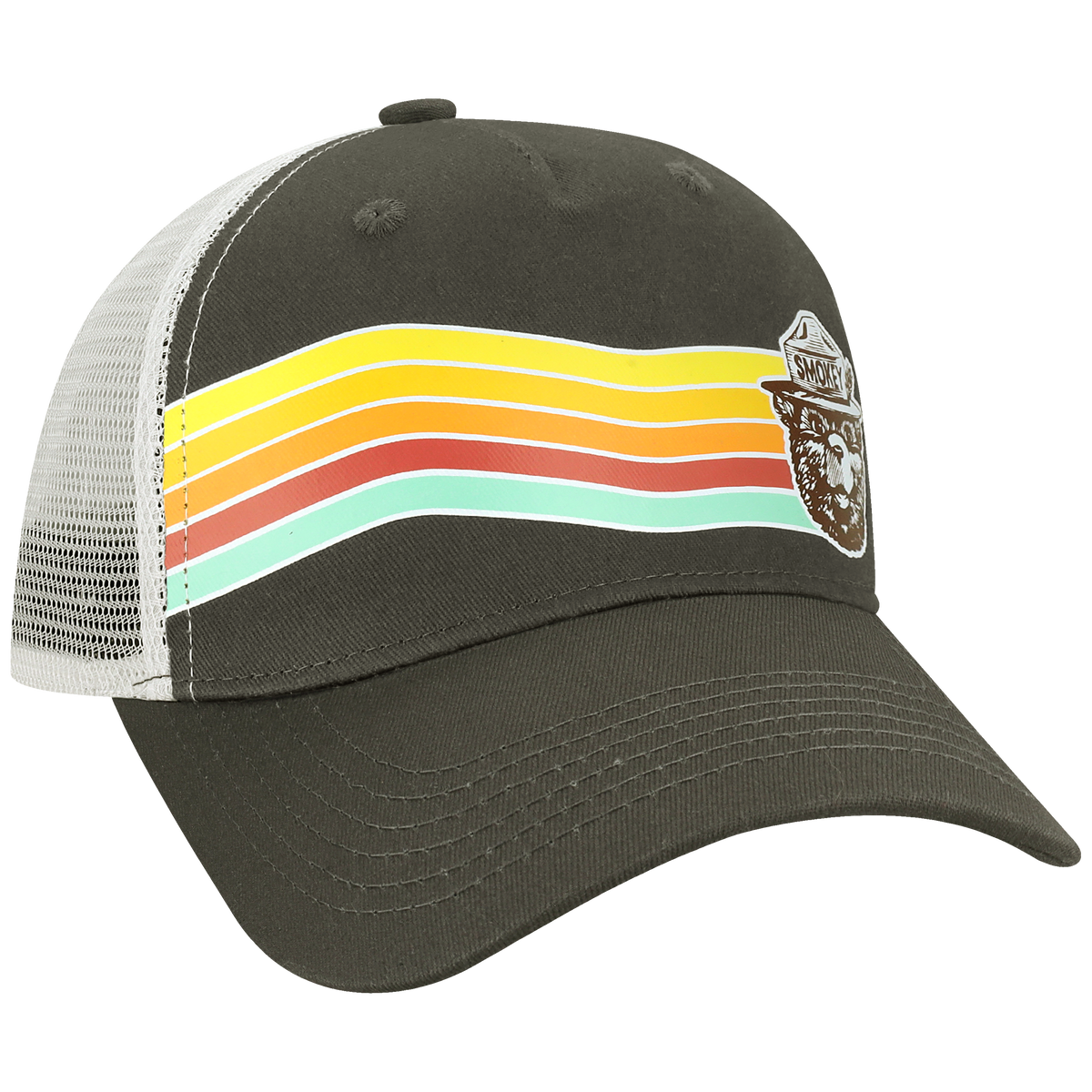 Structured 5 Panel Adj Trucker Hat