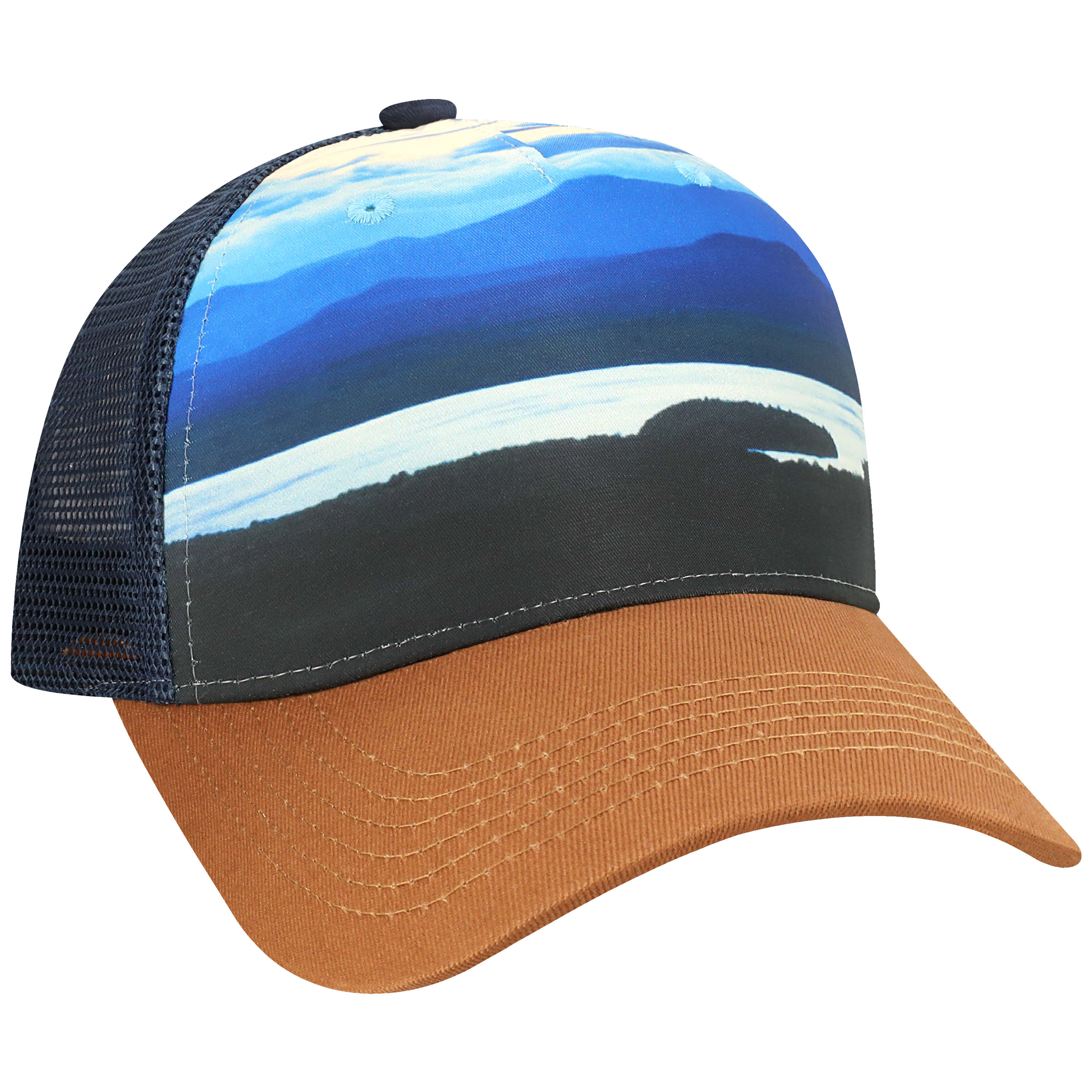 Structured 5 Panel Adj Trucker Hat