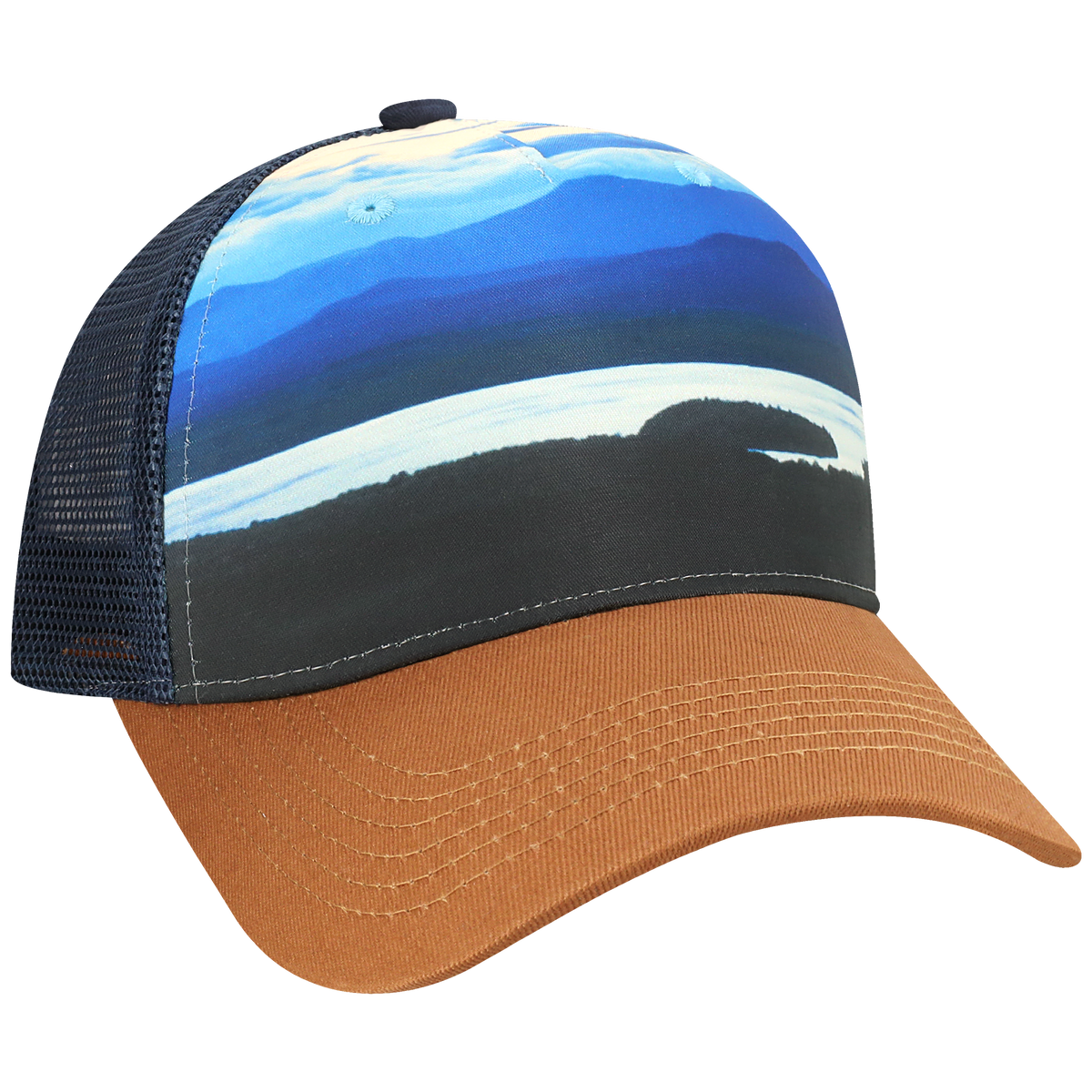 Structured 5 Panel Adj Trucker Hat