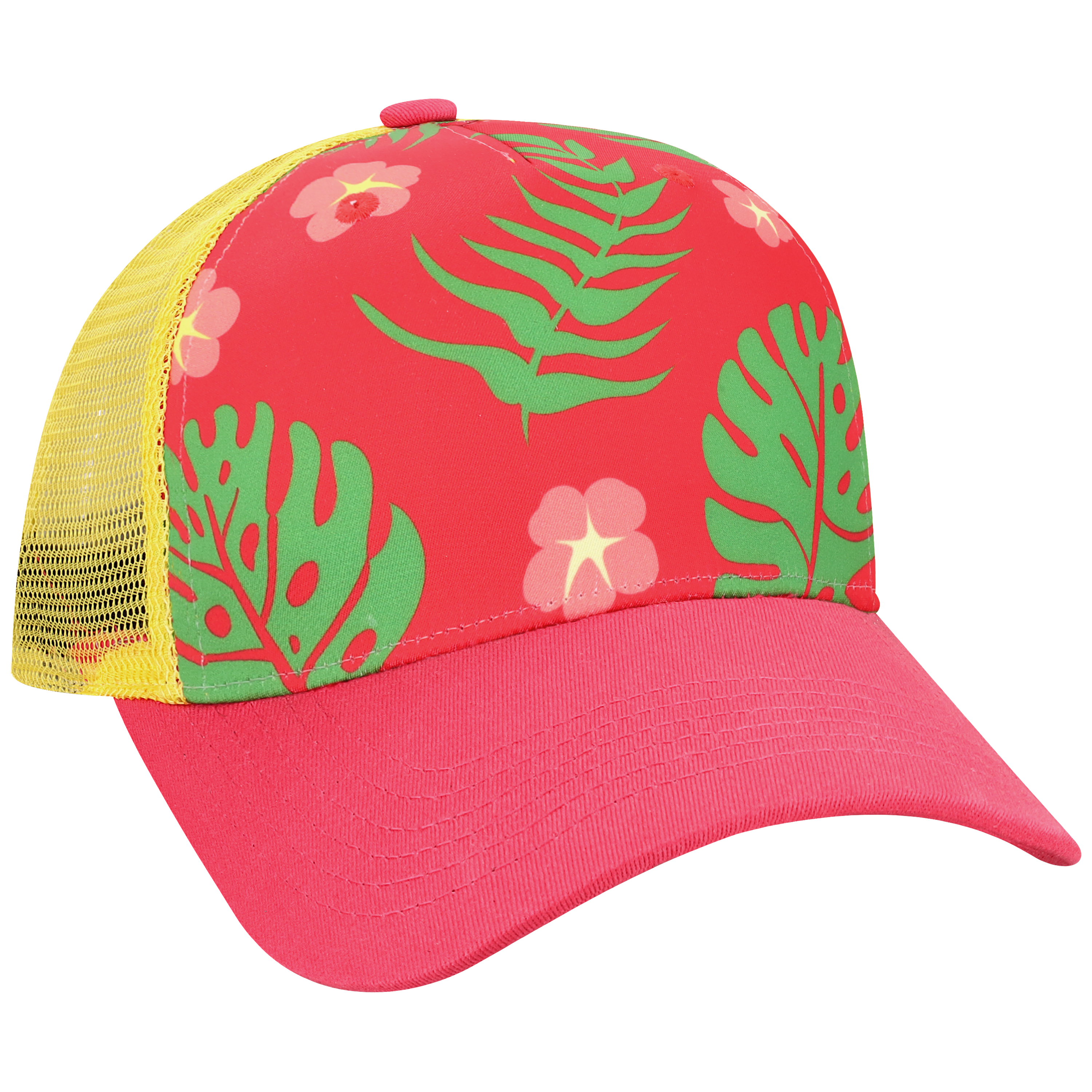 Structured 5 Panel Adj Trucker Hat
