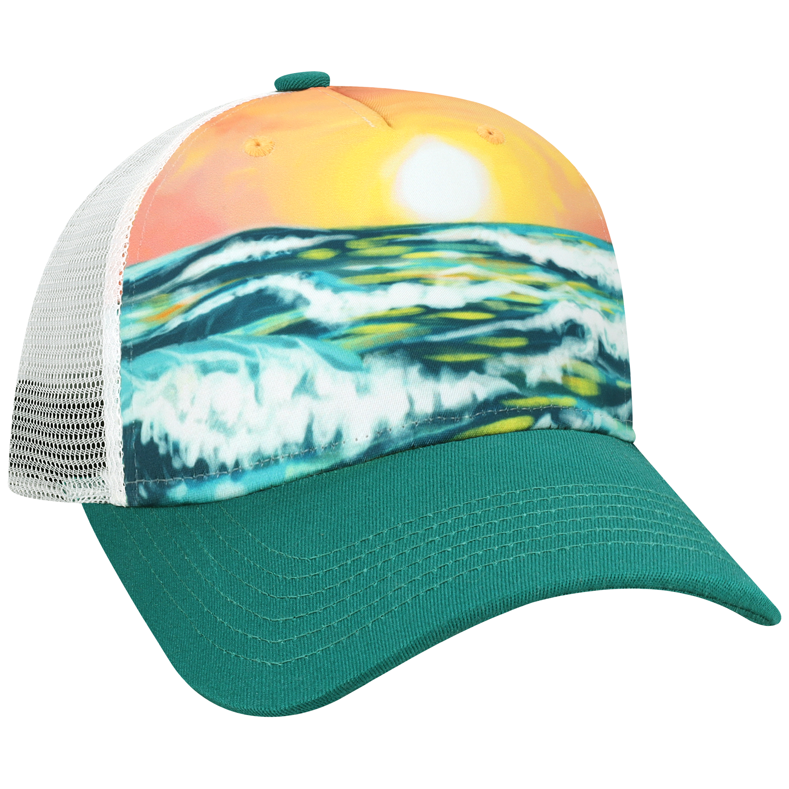 Structured 5 Panel Adj Trucker Hat