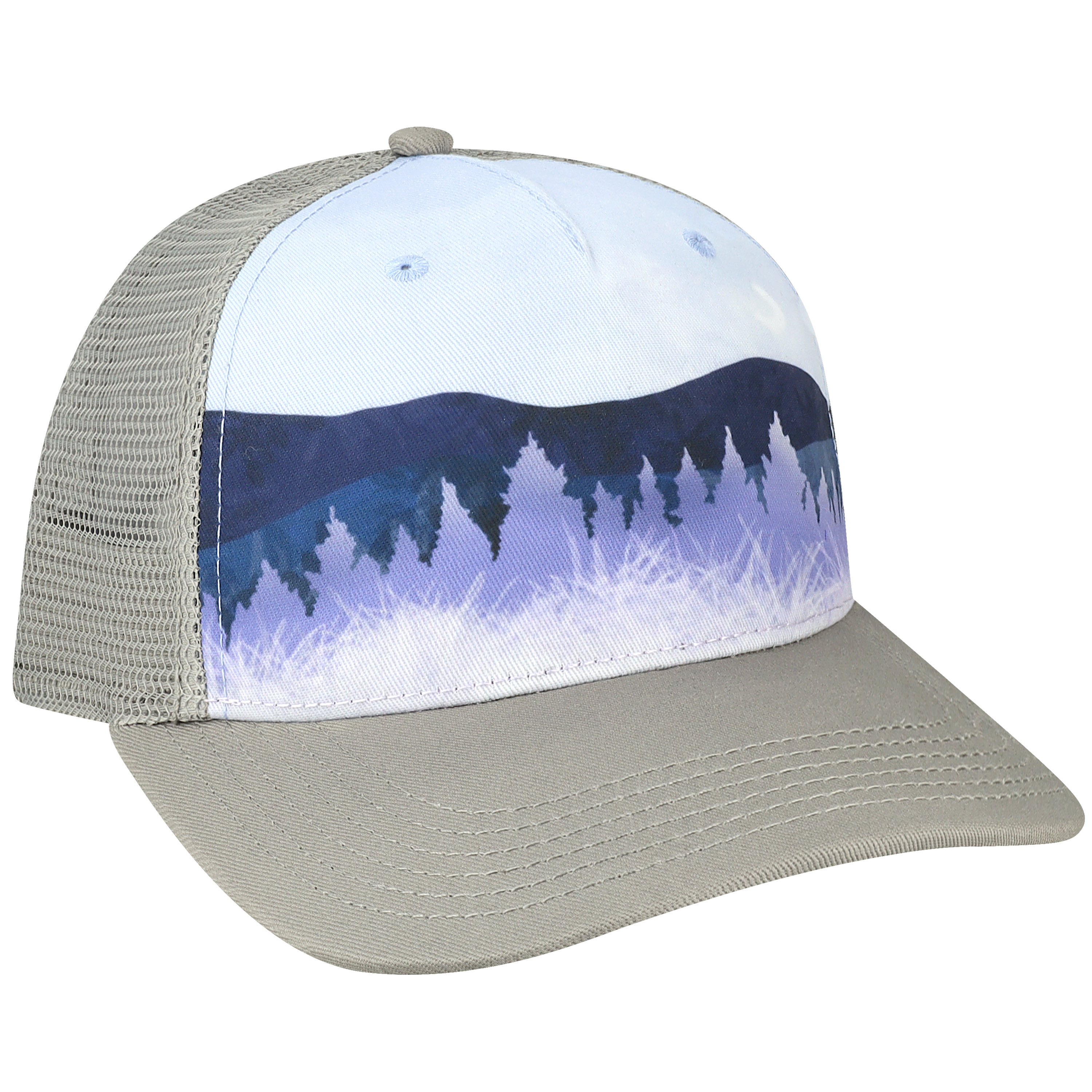 Structured 5 Panel Adj Trucker Hat