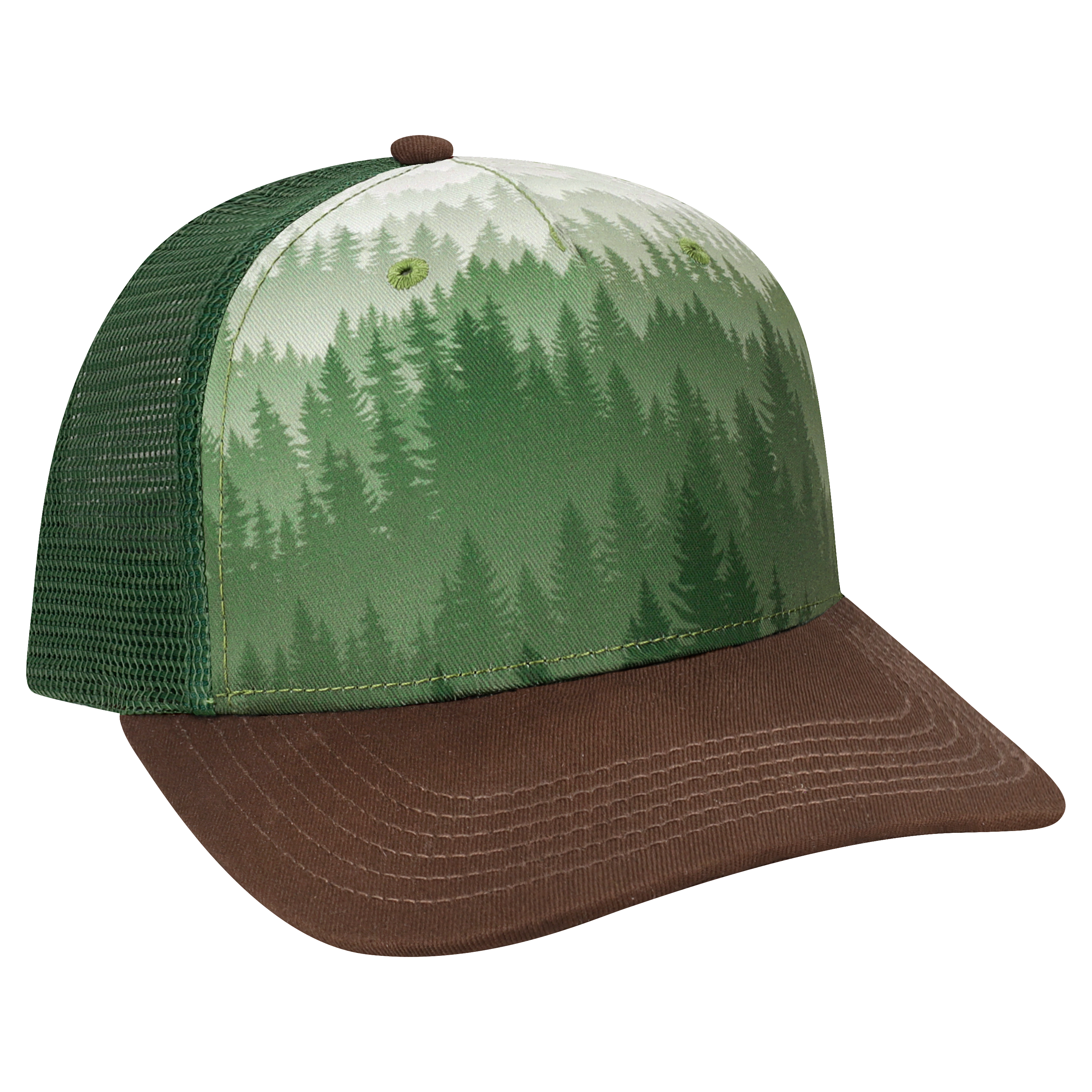 Structured 5 Panel Adj Trucker Hat