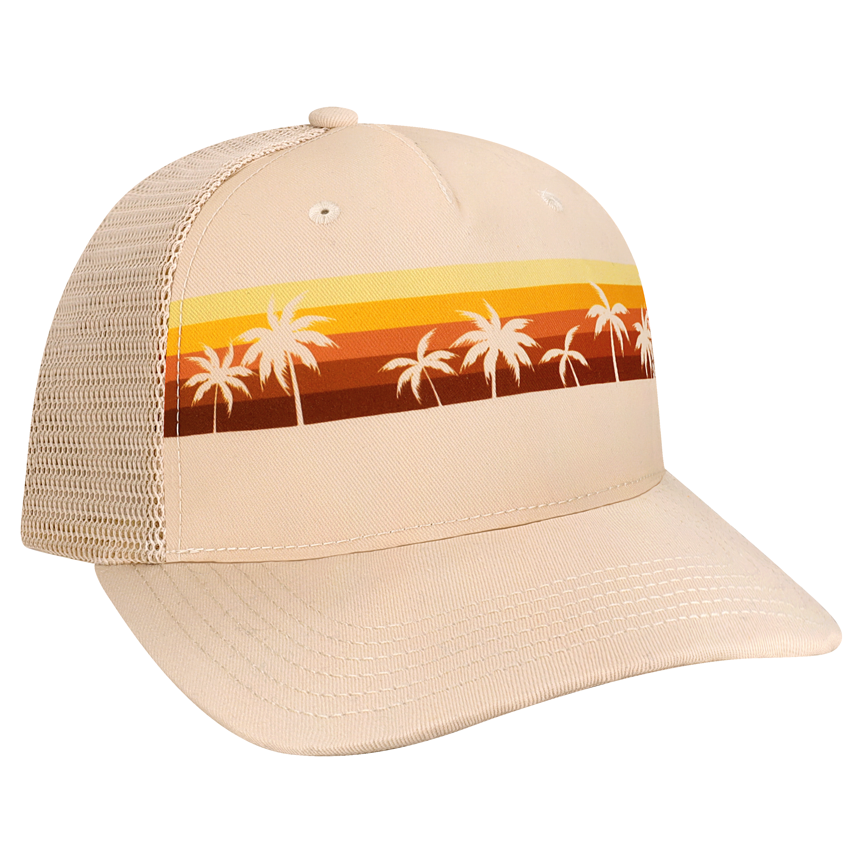 Structured 5 Panel Adj Trucker Hat