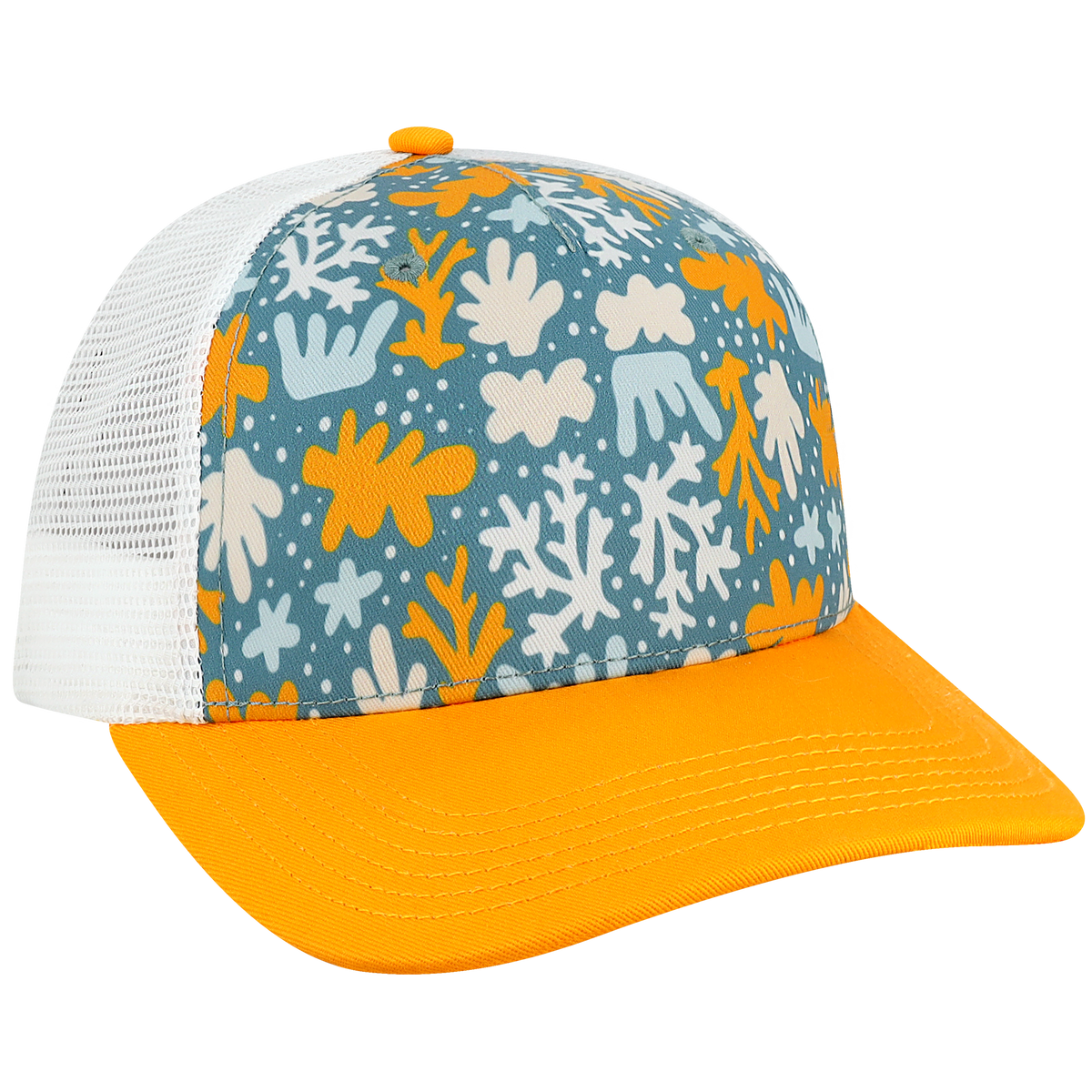 Structured 5 Panel Adj Trucker Hat