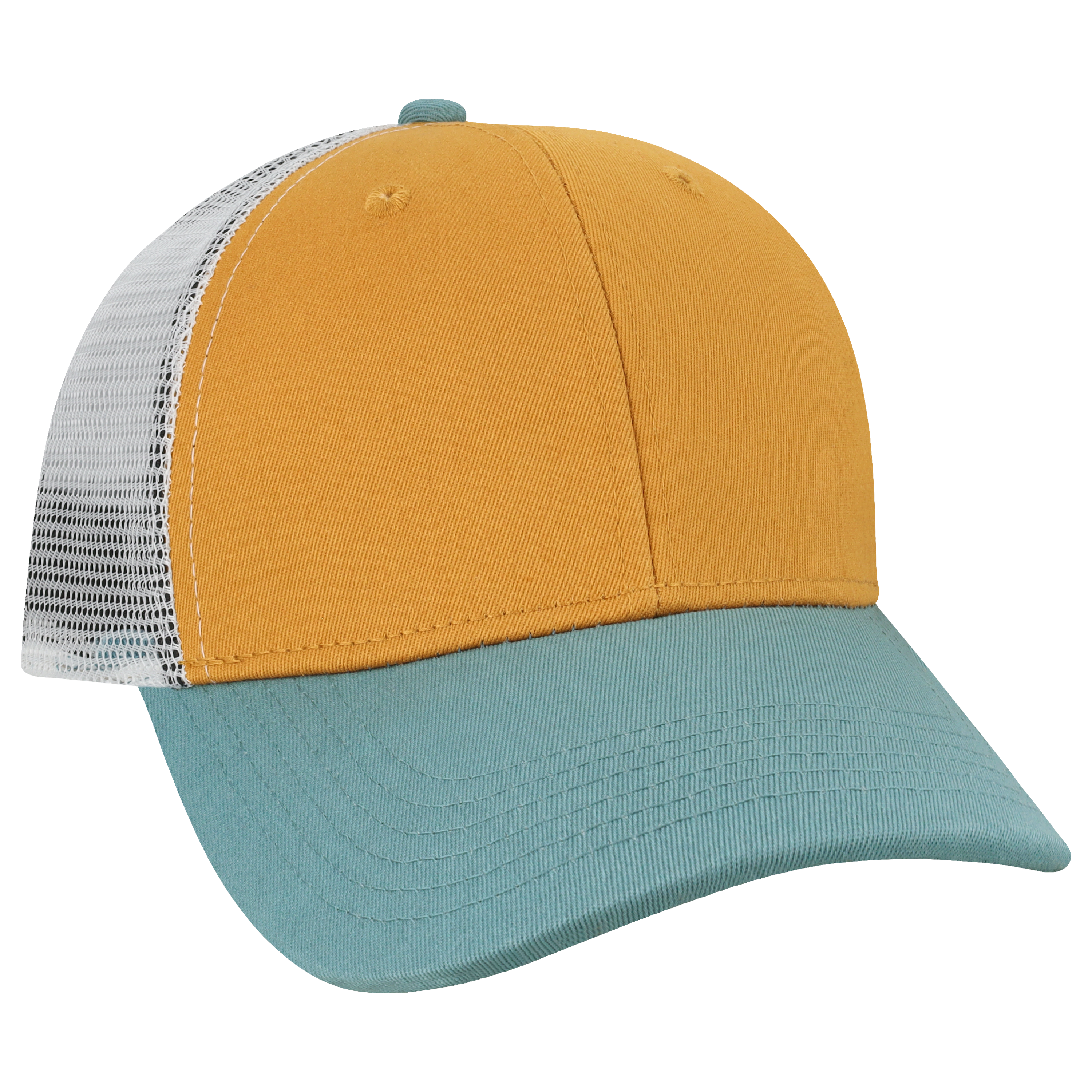 Structured 6 Panel Adj Trucker Hat