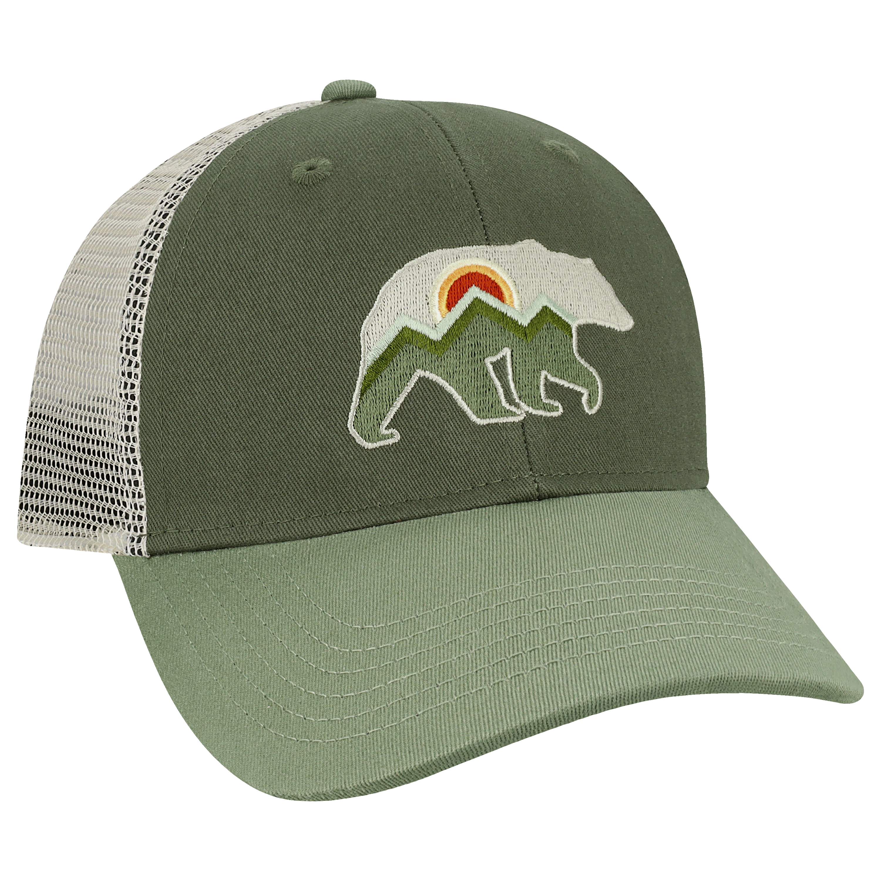 Structured 6 Panel Adj Trucker Hat