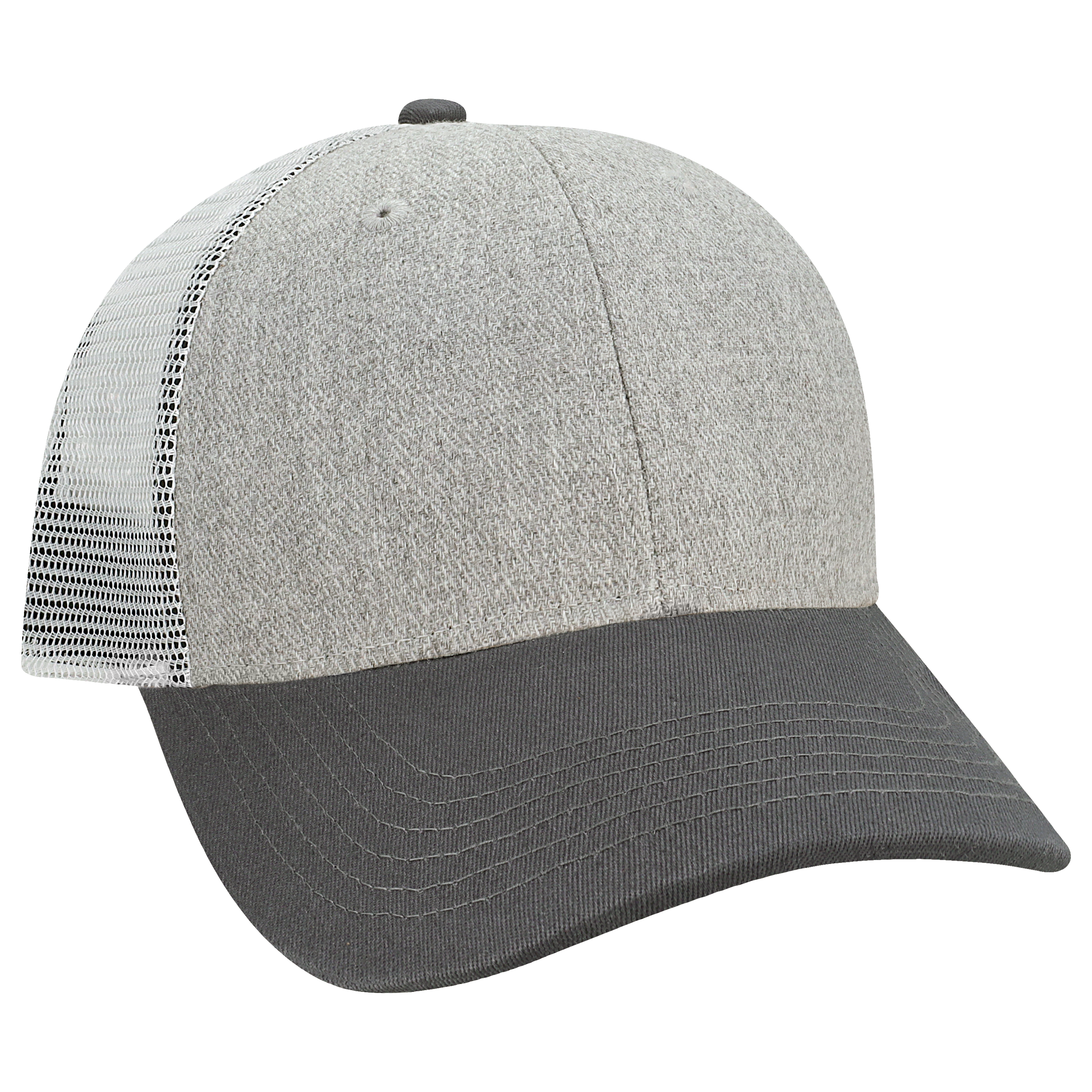 Structured 6 Panel Adj Trucker Hat