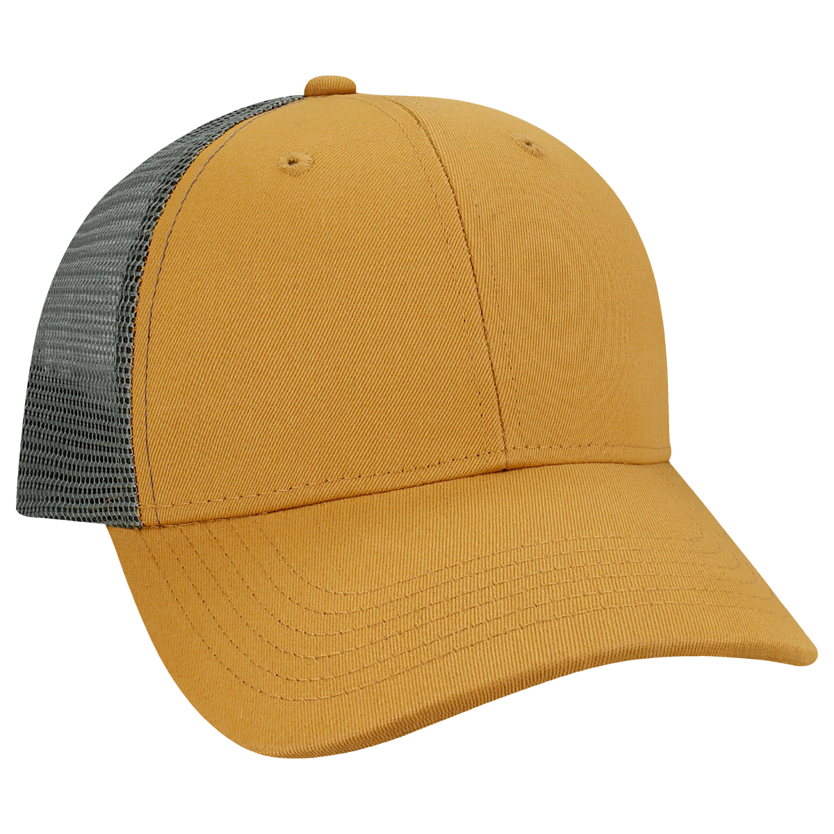 Structured 6 Panel Adj Trucker Hat