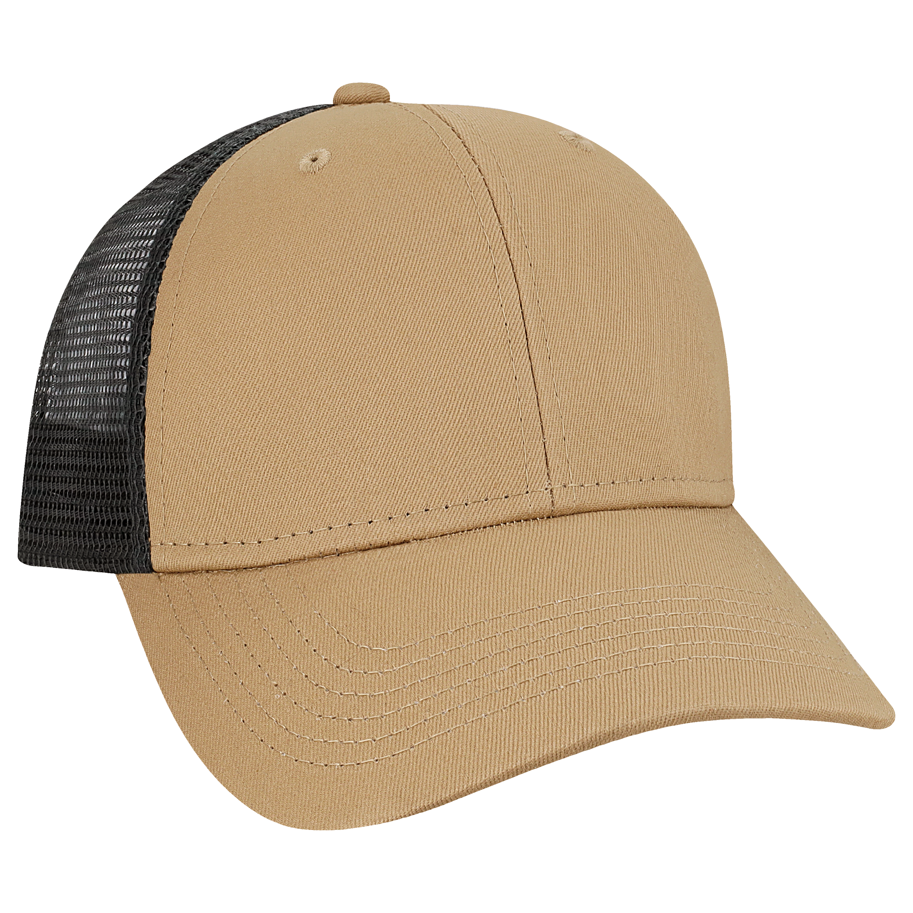 Structured 6 Panel Adj Trucker Hat