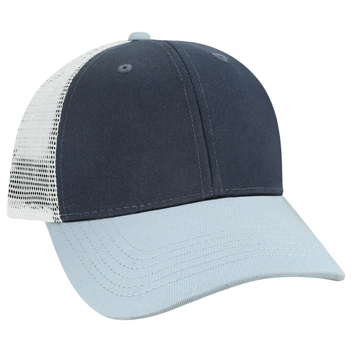 Structured 6 Panel Adj Trucker Hat