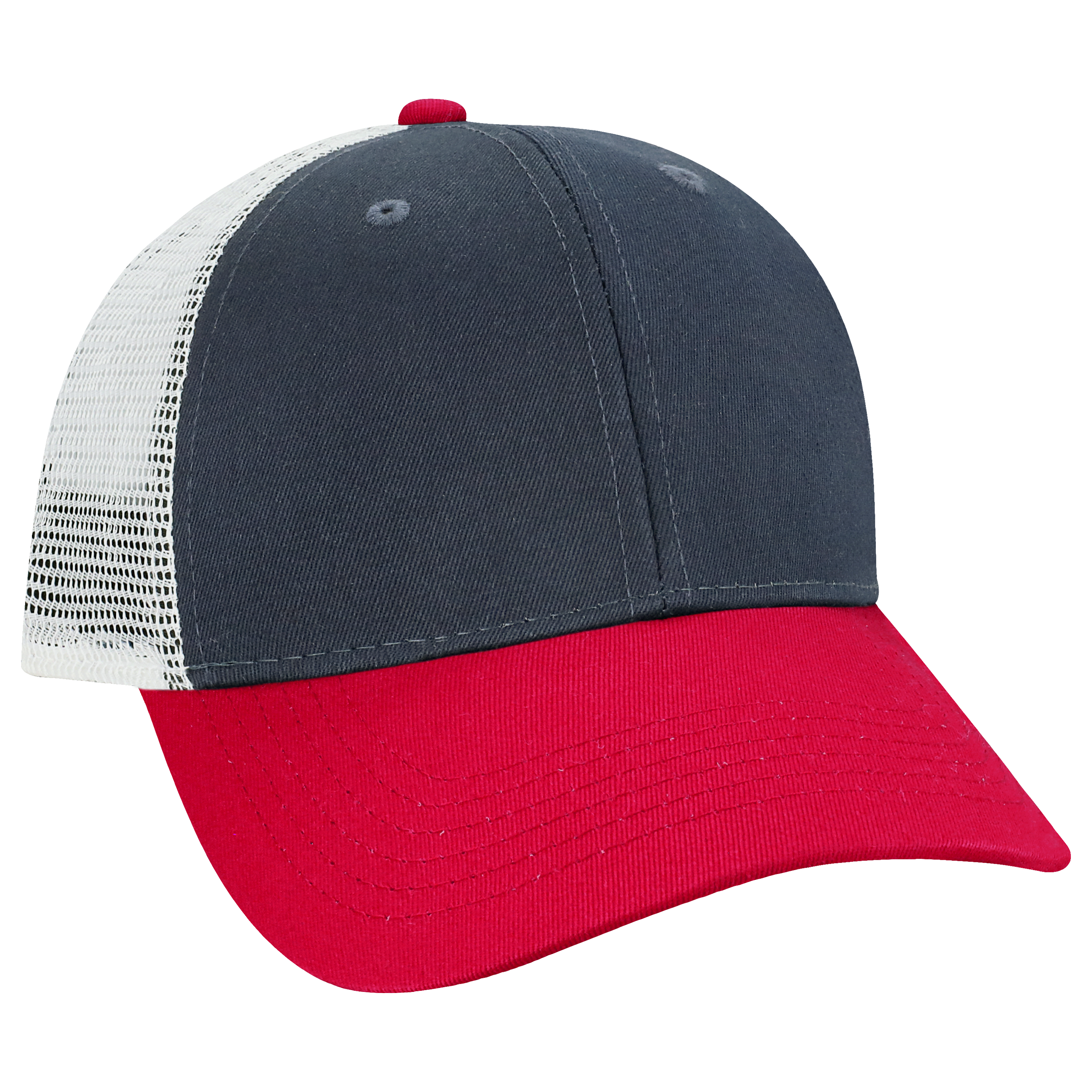 Structured 6 Panel Adj Trucker Hat