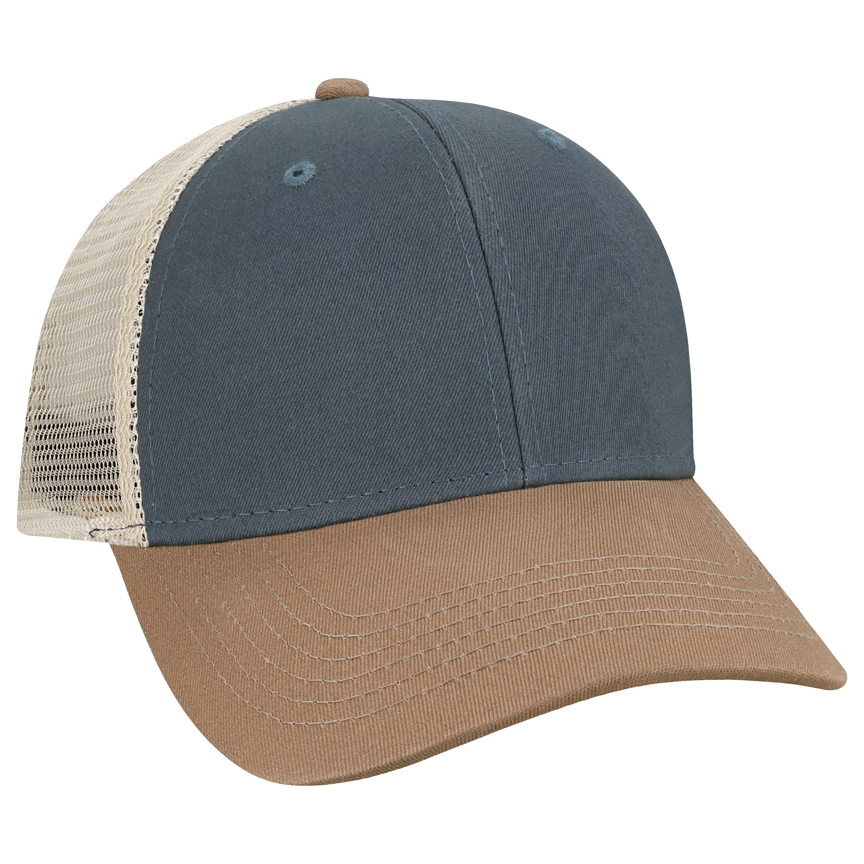 Structured 6 Panel Adj Trucker Hat