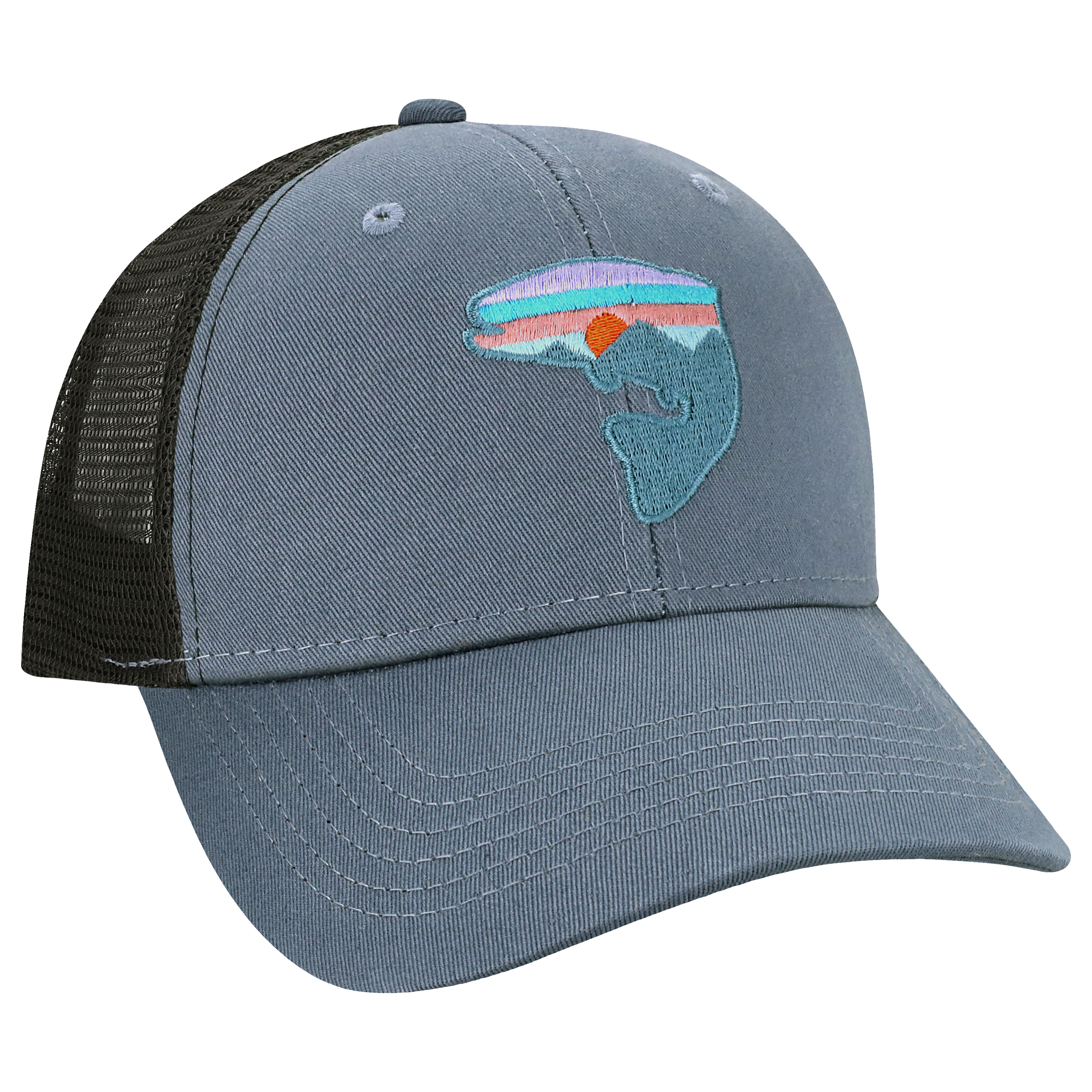 Structured 6 Panel Adj Trucker Hat
