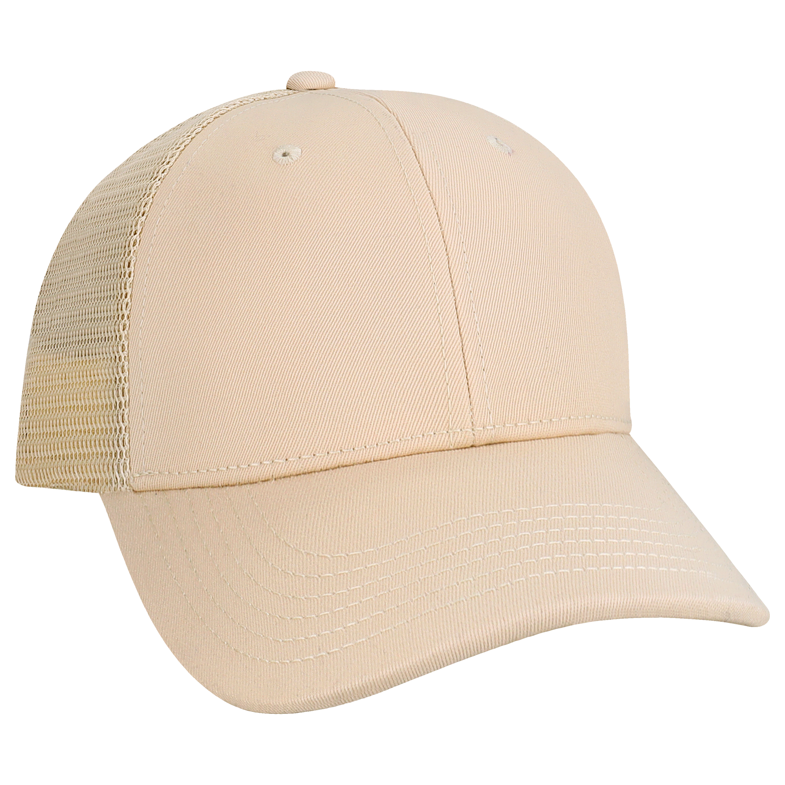 Structured 6 Panel Adj Trucker Hat