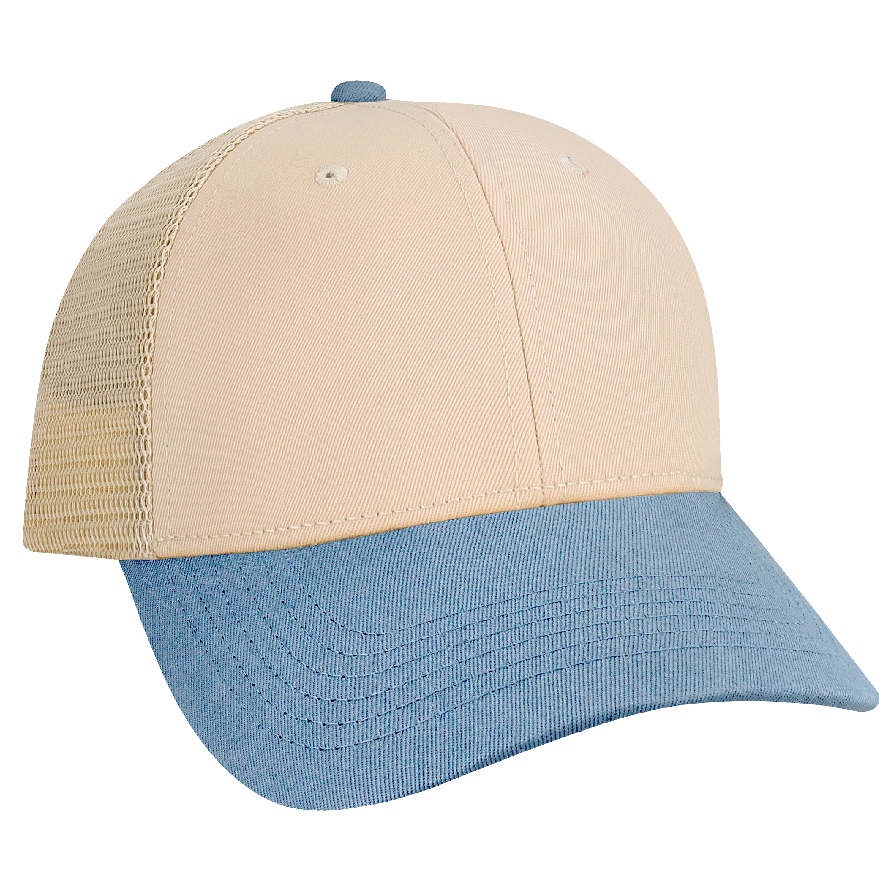 Structured 6 Panel Adj Trucker Hat