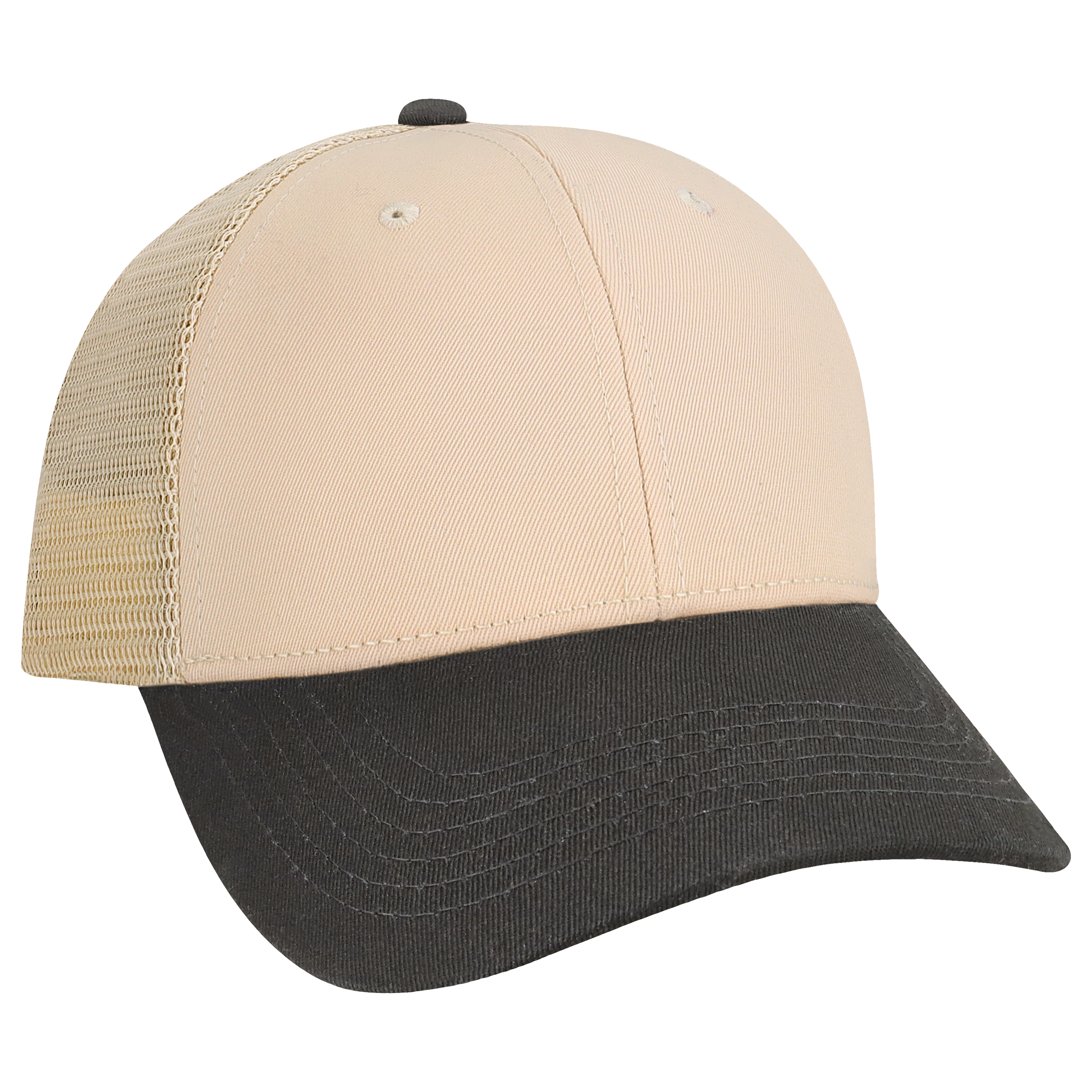 Structured 6 Panel Adj Trucker Hat