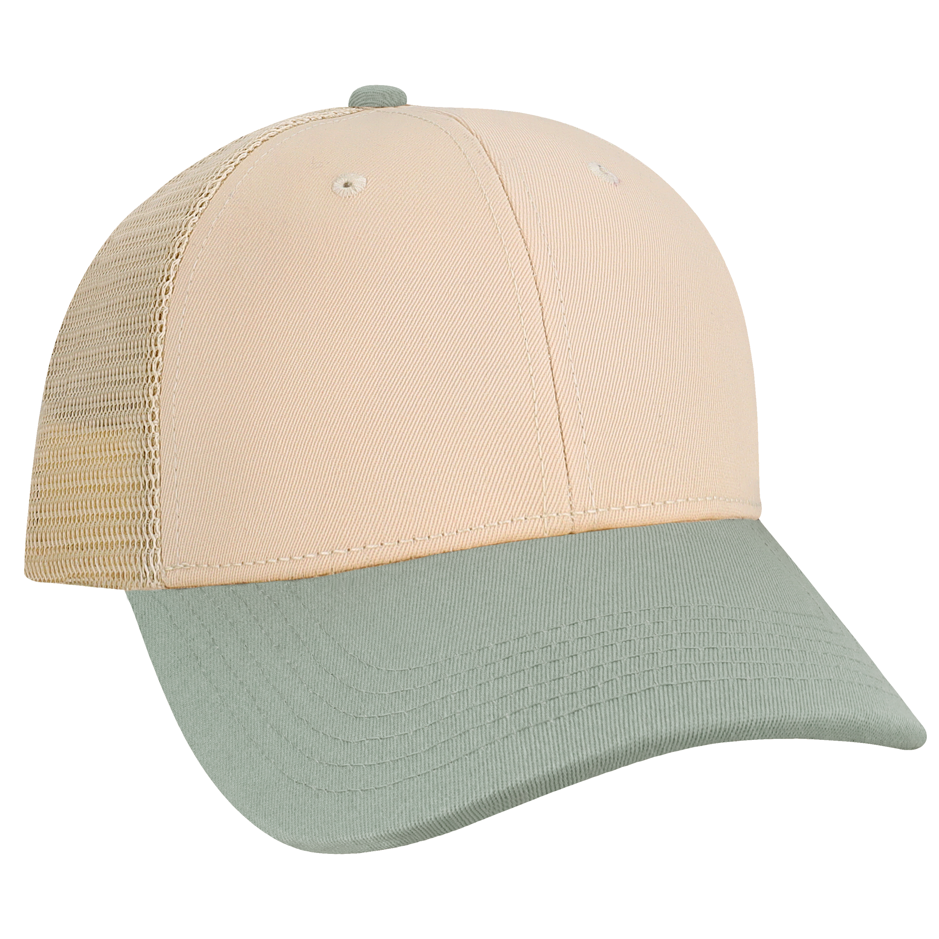 Structured 6 Panel Adj Trucker Hat