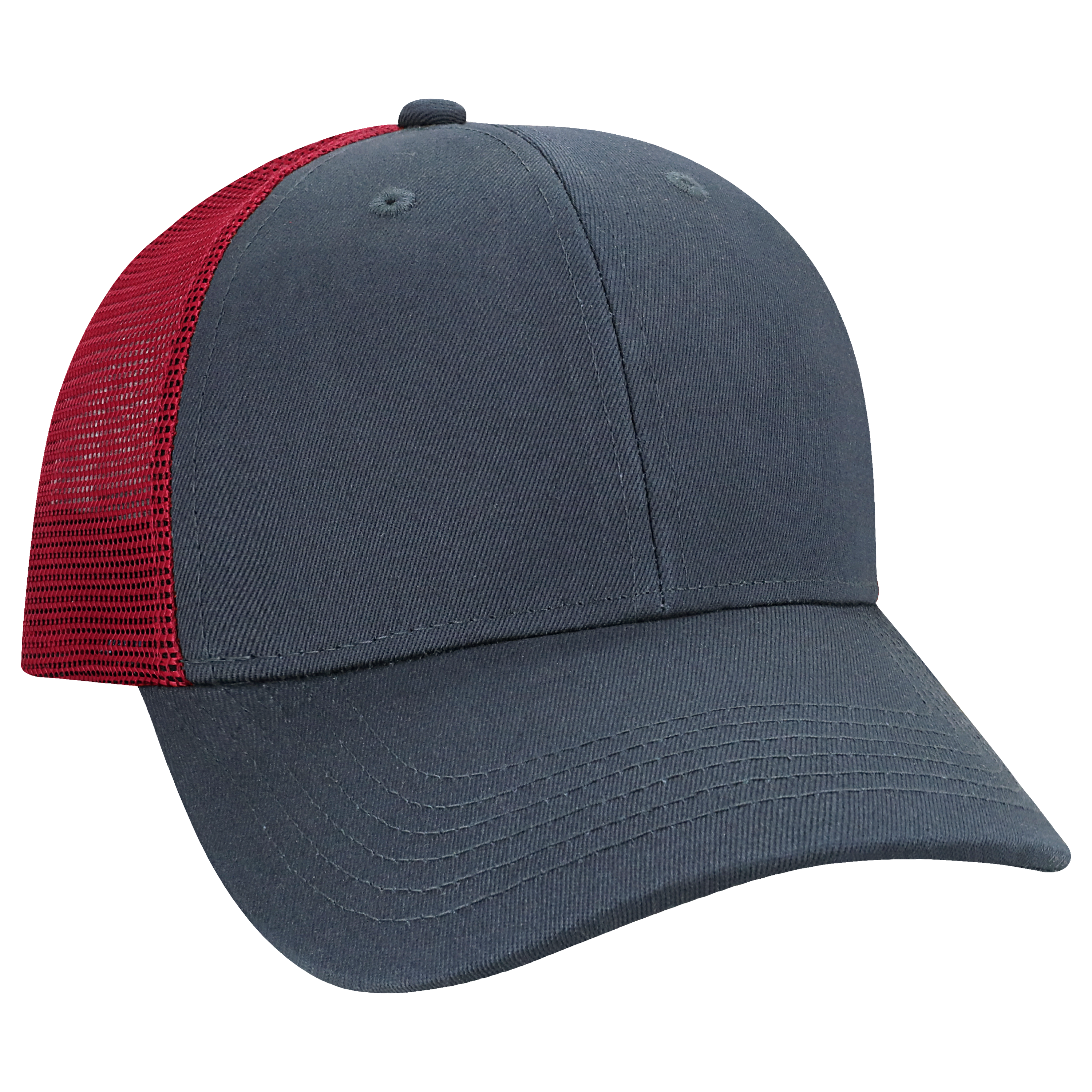 Structured 6 Panel Adj Trucker Hat