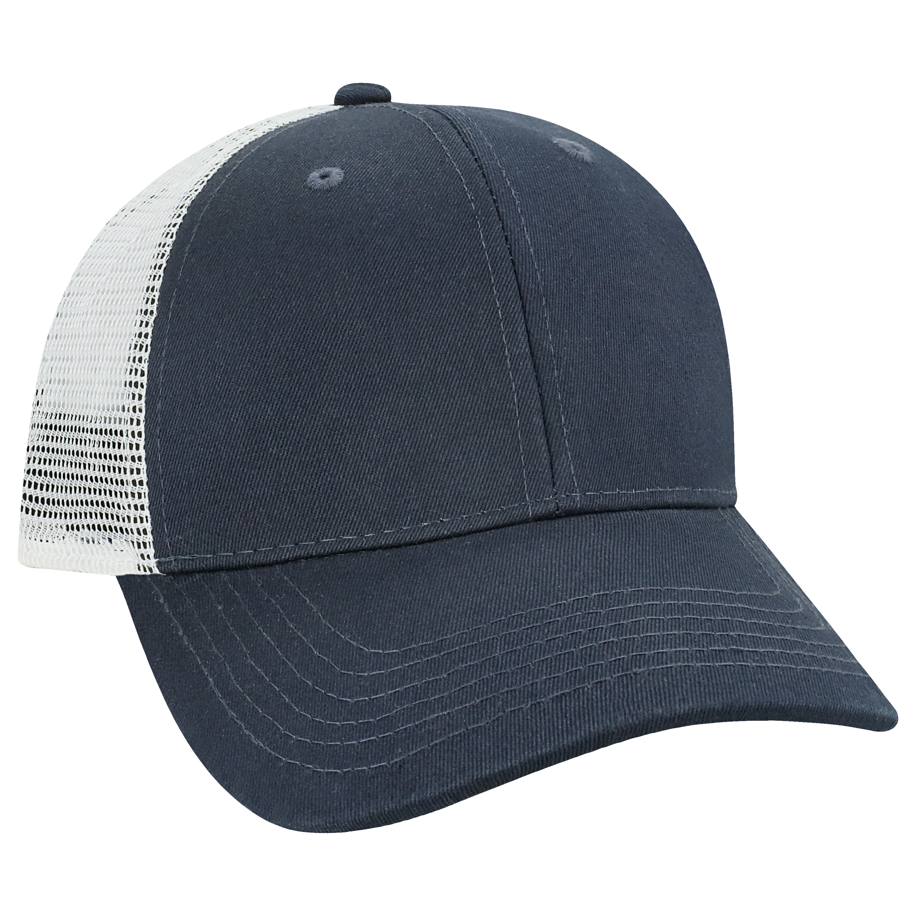Structured 6 Panel Adj Trucker Hat