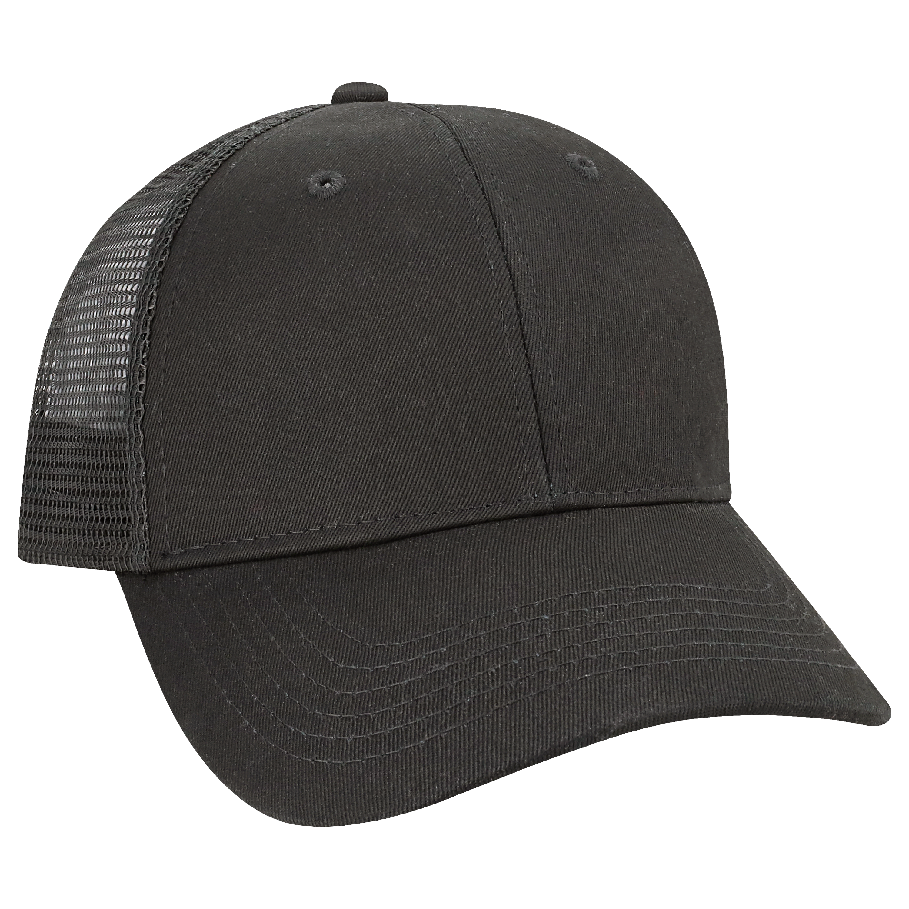 Structured 6 Panel Adj Trucker Hat