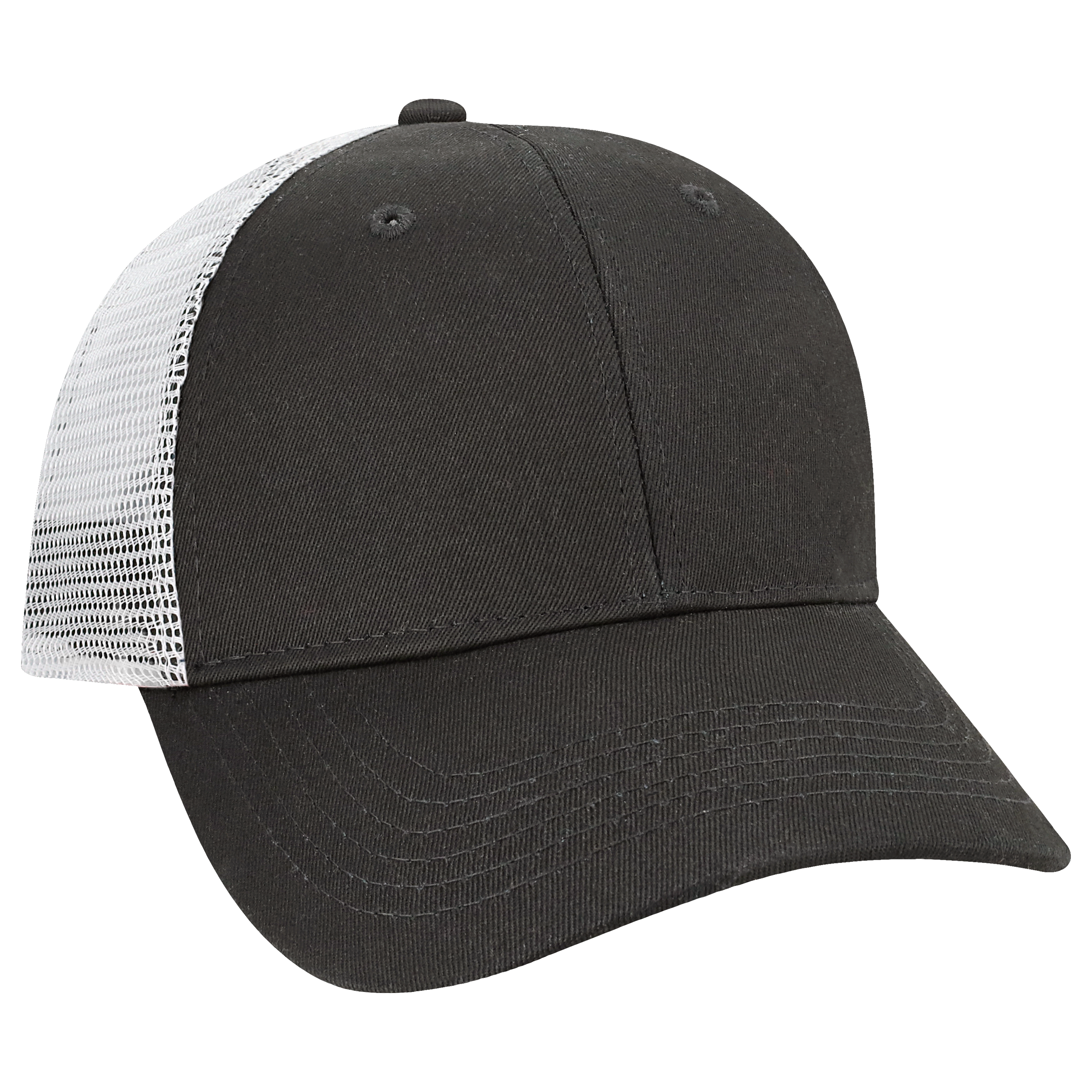 Structured 6 Panel Adj Trucker Hat
