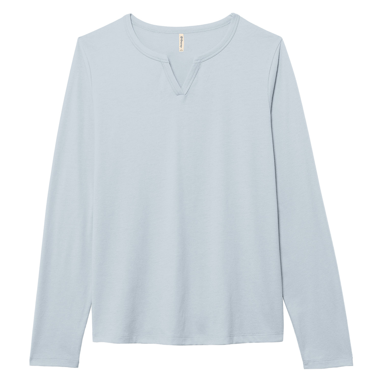 Essentials Women's Long Sleeve Notch Neck T-Shirt