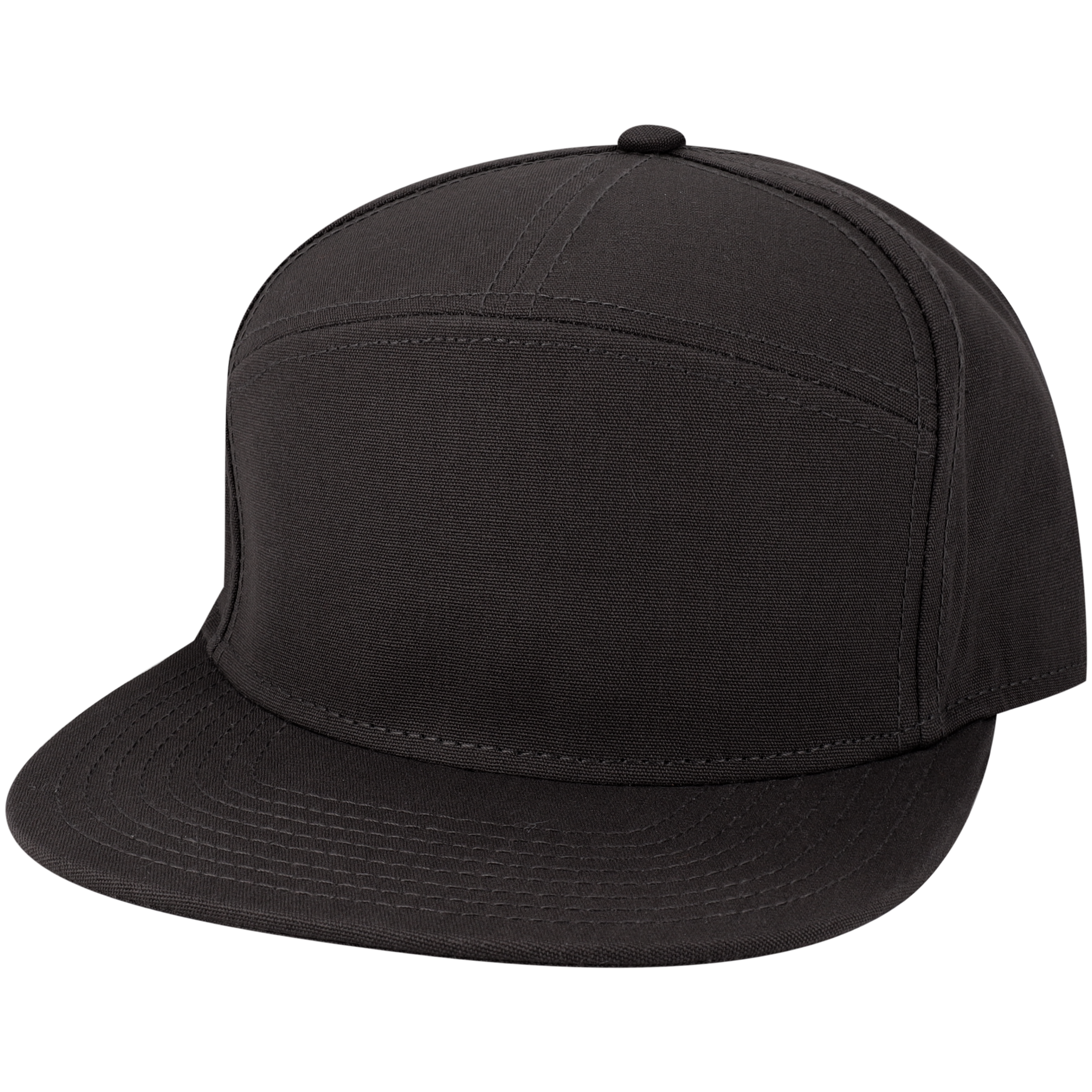 Hopback 7 Panel Flat Brim Adj Trucker Hat