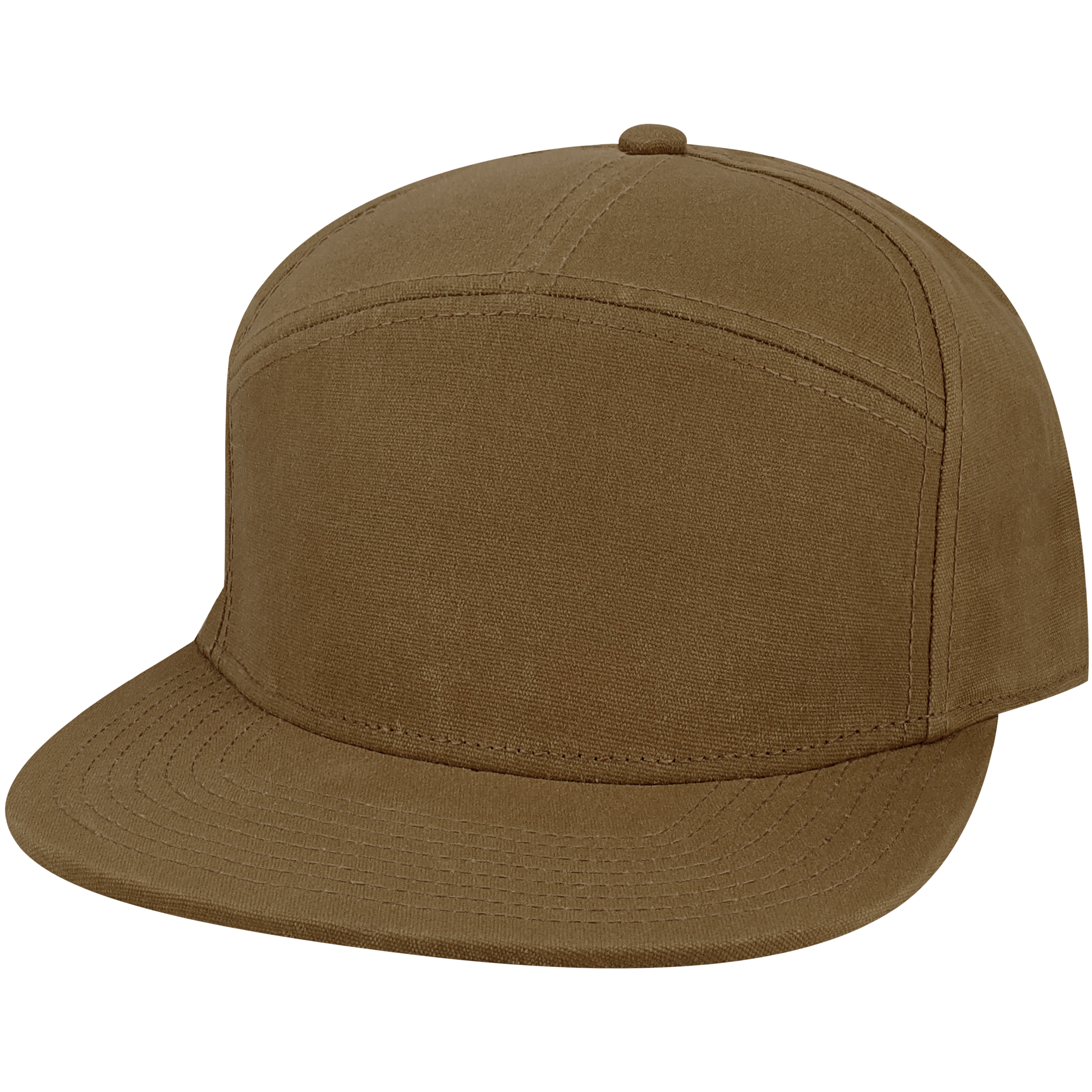 Hopback 7 Panel Flat Brim Adj Trucker Hat